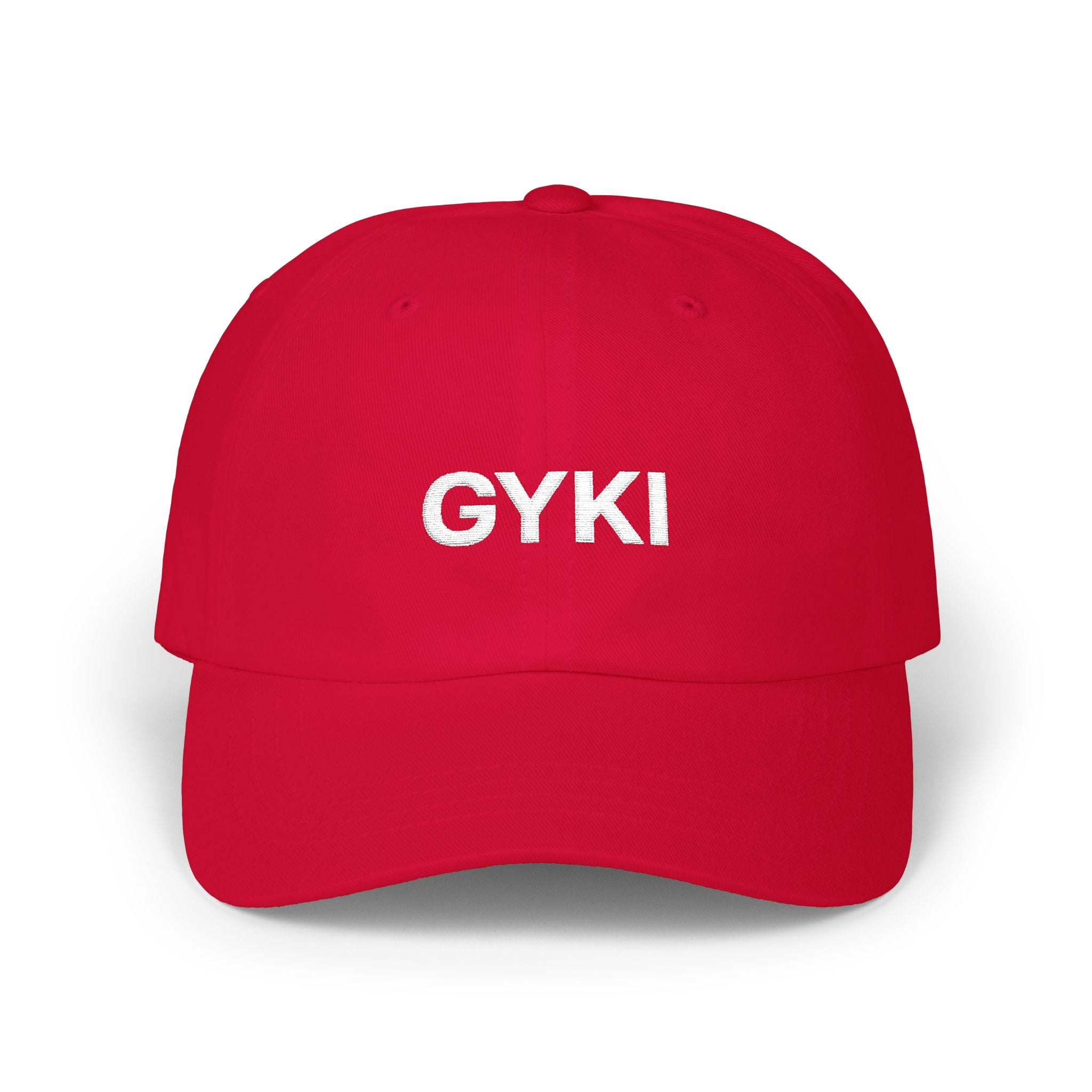 Classic Dad Cap with GYKI Design, Casual Cap for Everyday Use, Trendy Gift for Dads, Adjustable Sun Hat, Perfect for Outdoor Activities