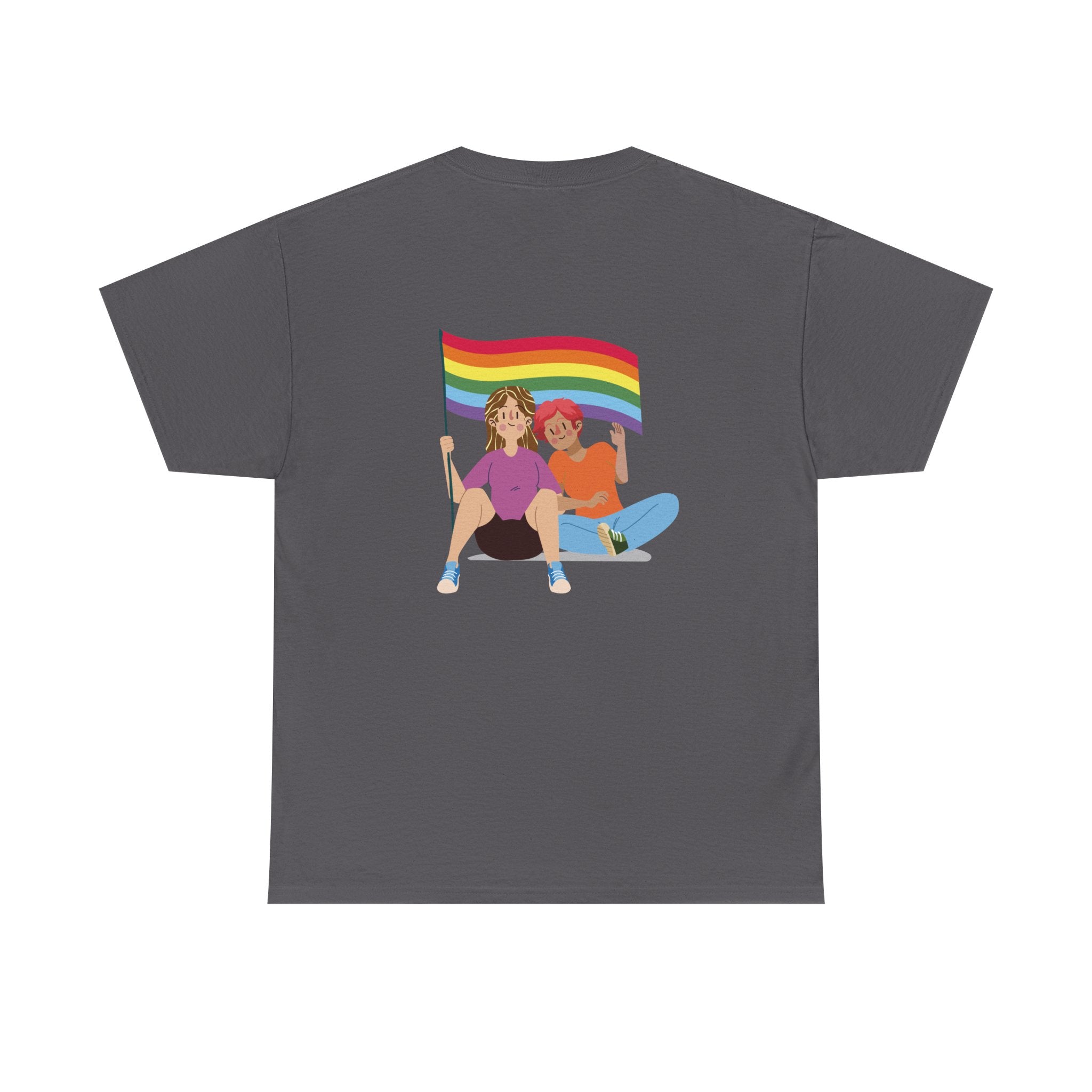 Pride Celebration Unisex Tee, LGBTQ+ T-Shirt, Rainbow Graphic Tee, Gift for Pride Month, Comfortable Cotton Top