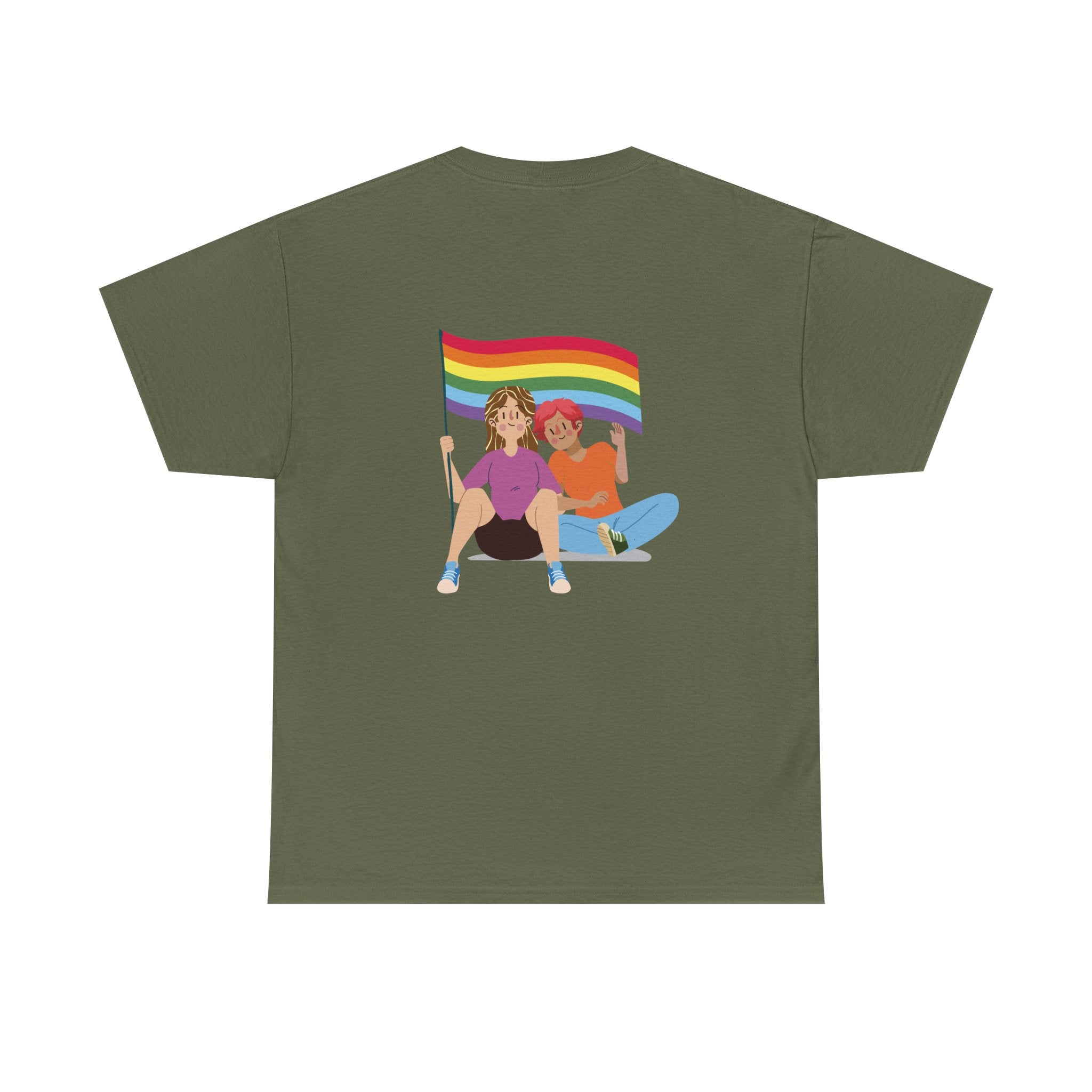 Pride Celebration Unisex Tee, LGBTQ+ T-Shirt, Rainbow Graphic Tee, Gift for Pride Month, Comfortable Cotton Top