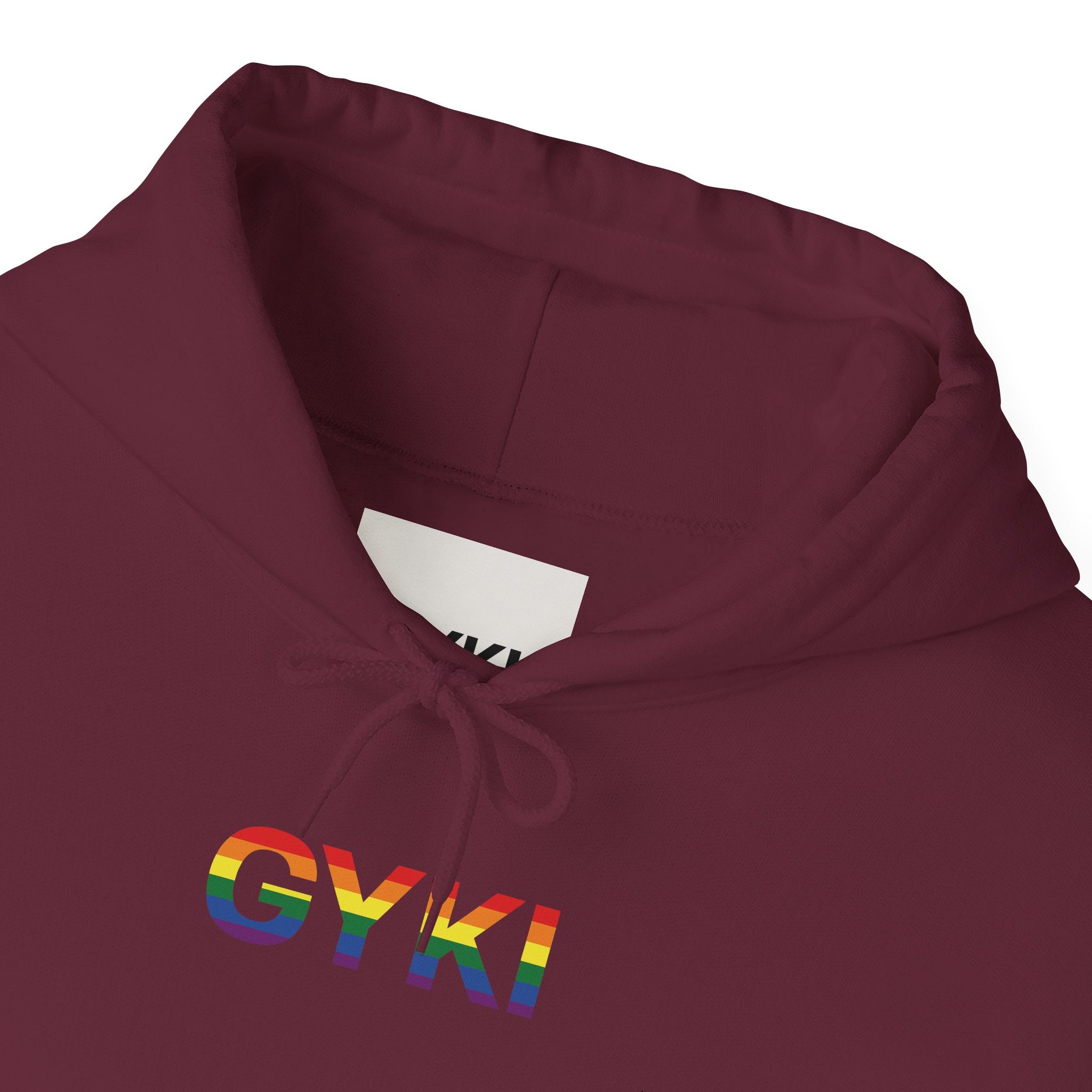 Rainbow Pride Hooded Sweatshirt, Unisex Hoodie, LGBTQ+ Apparel, Cozy Sweatshirt, Gift for Pride Month, Casual Streetwear