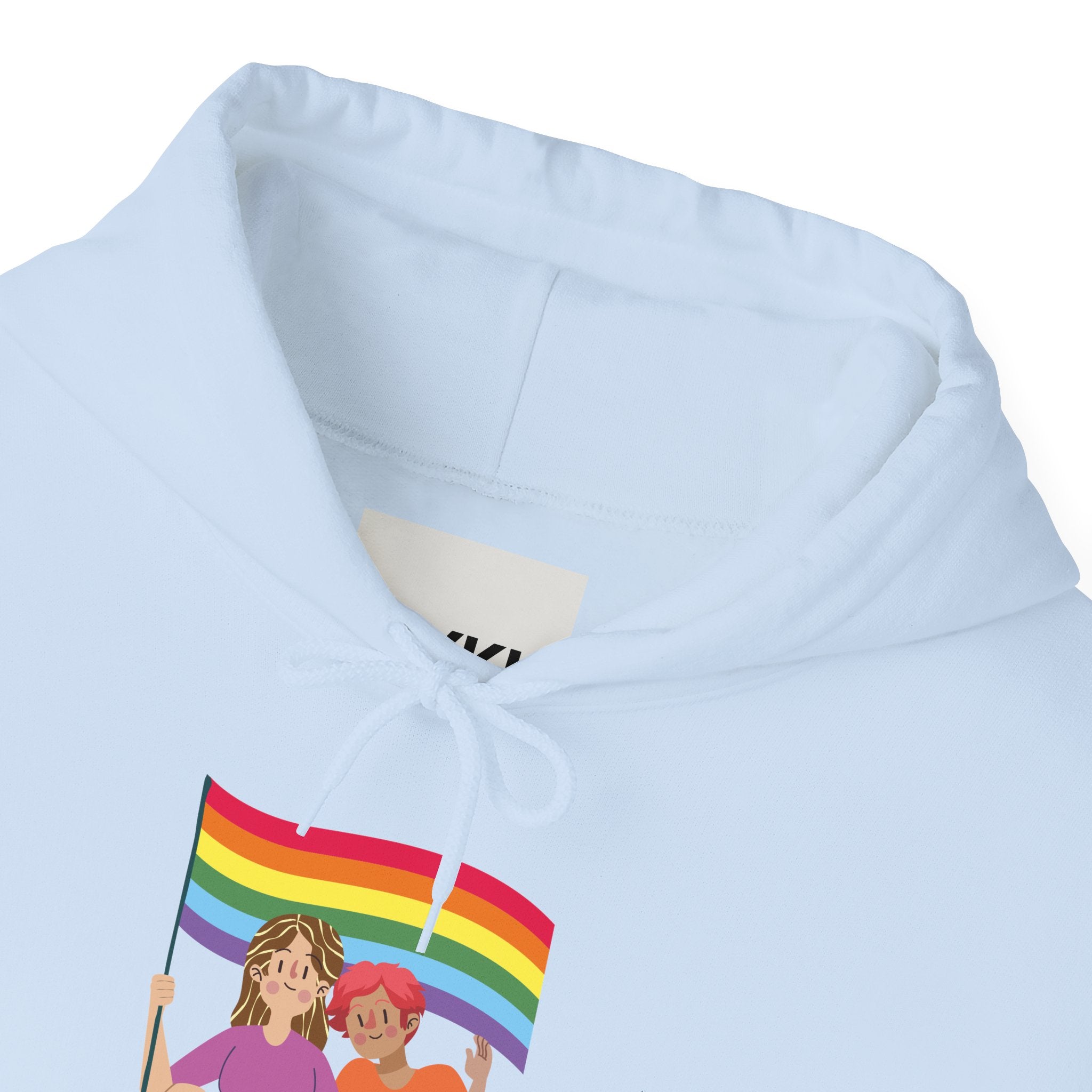 Pride Celebration Hoodie, Unisex Rainbow Sweatshirt for LGBTQ+, Comfortable Gift for Pride Month, Cozy Casual Wear, Fun Summer Apparel