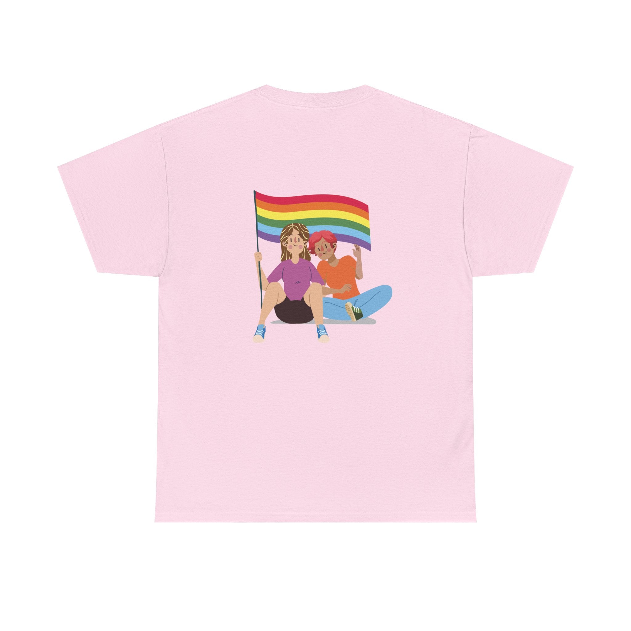 Pride Celebration Unisex Tee, LGBTQ+ T-Shirt, Rainbow Graphic Tee, Gift for Pride Month, Comfortable Cotton Top