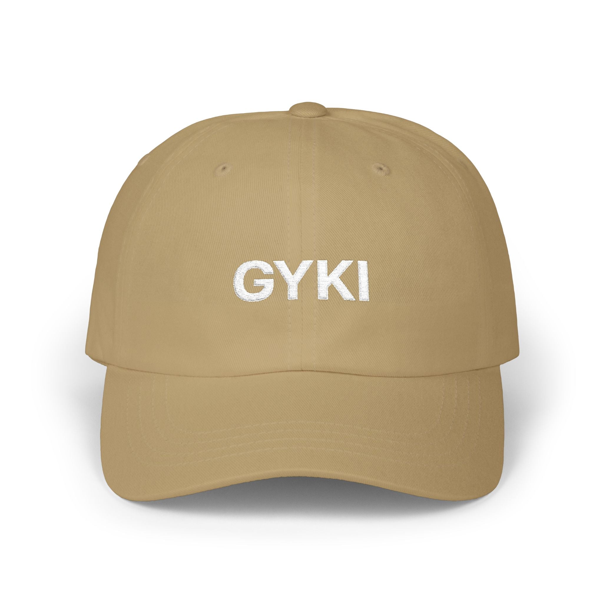 Classic Dad Cap with GYKI Design, Casual Cap for Everyday Use, Trendy Gift for Dads, Adjustable Sun Hat, Perfect for Outdoor Activities