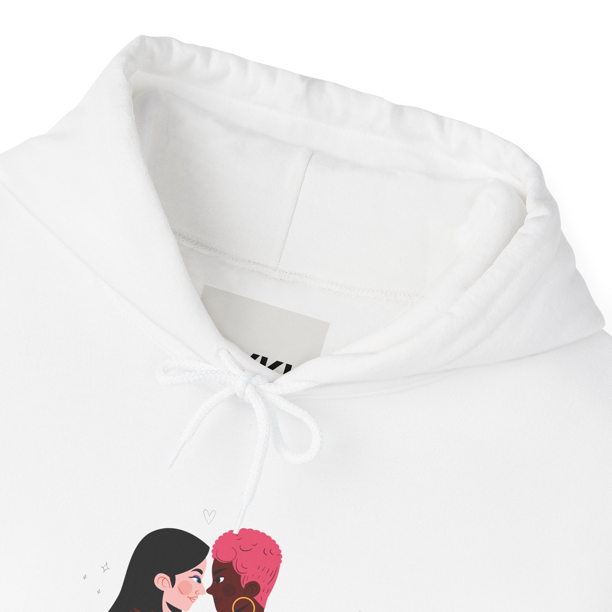 Pride Love Unisex Hoodie - Rainbow Couple Sweatshirt, LGBTQ+ Apparel, Cozy Gift for Pride Month, Inclusive Fashion, Comfortable Sweatshirt