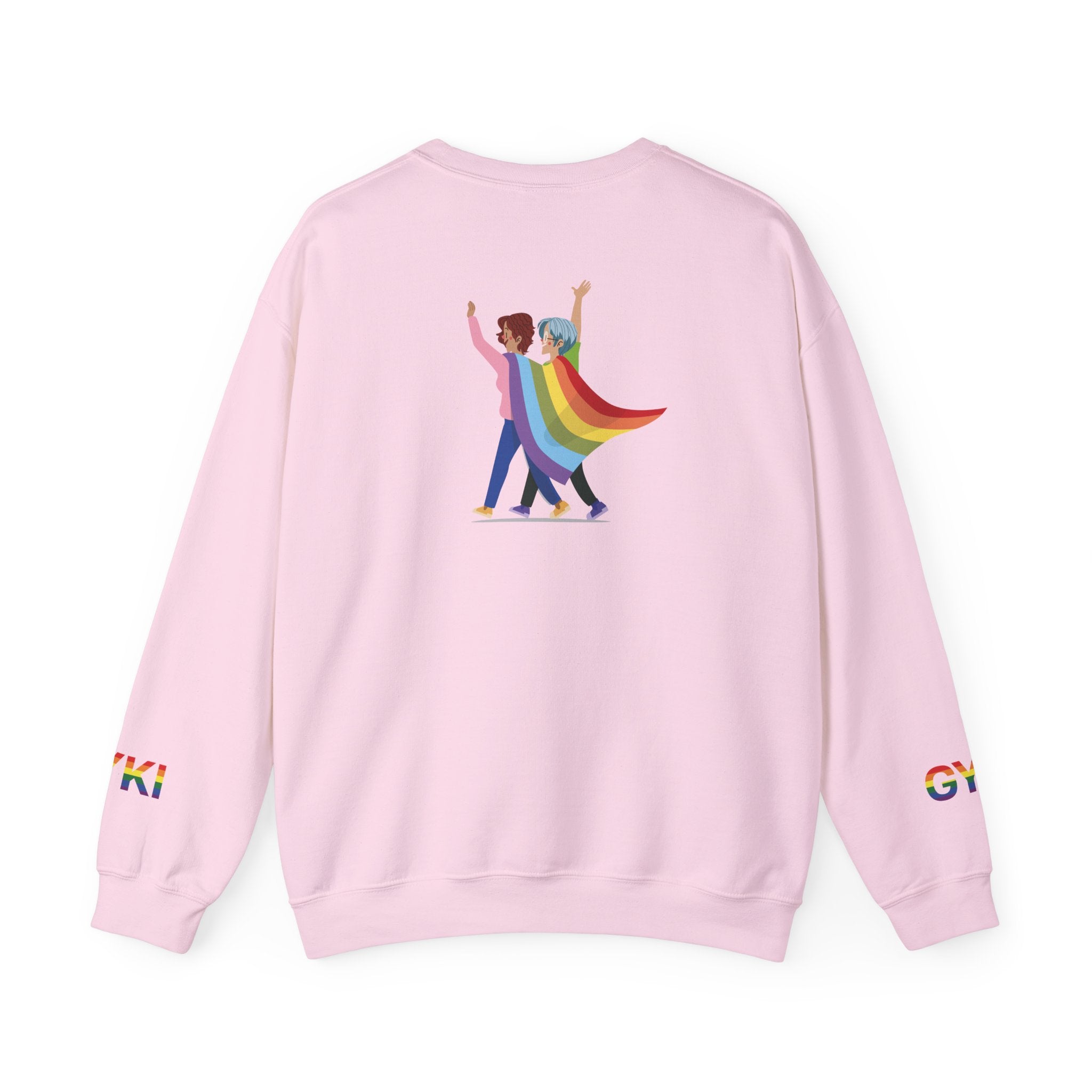 Pride Celebration Crewneck Sweatshirt, Unisex Sweatshirt, LGBTQ+ Apparel, Rainbow Sweatshirt, Equality Gift, Cozy Layering