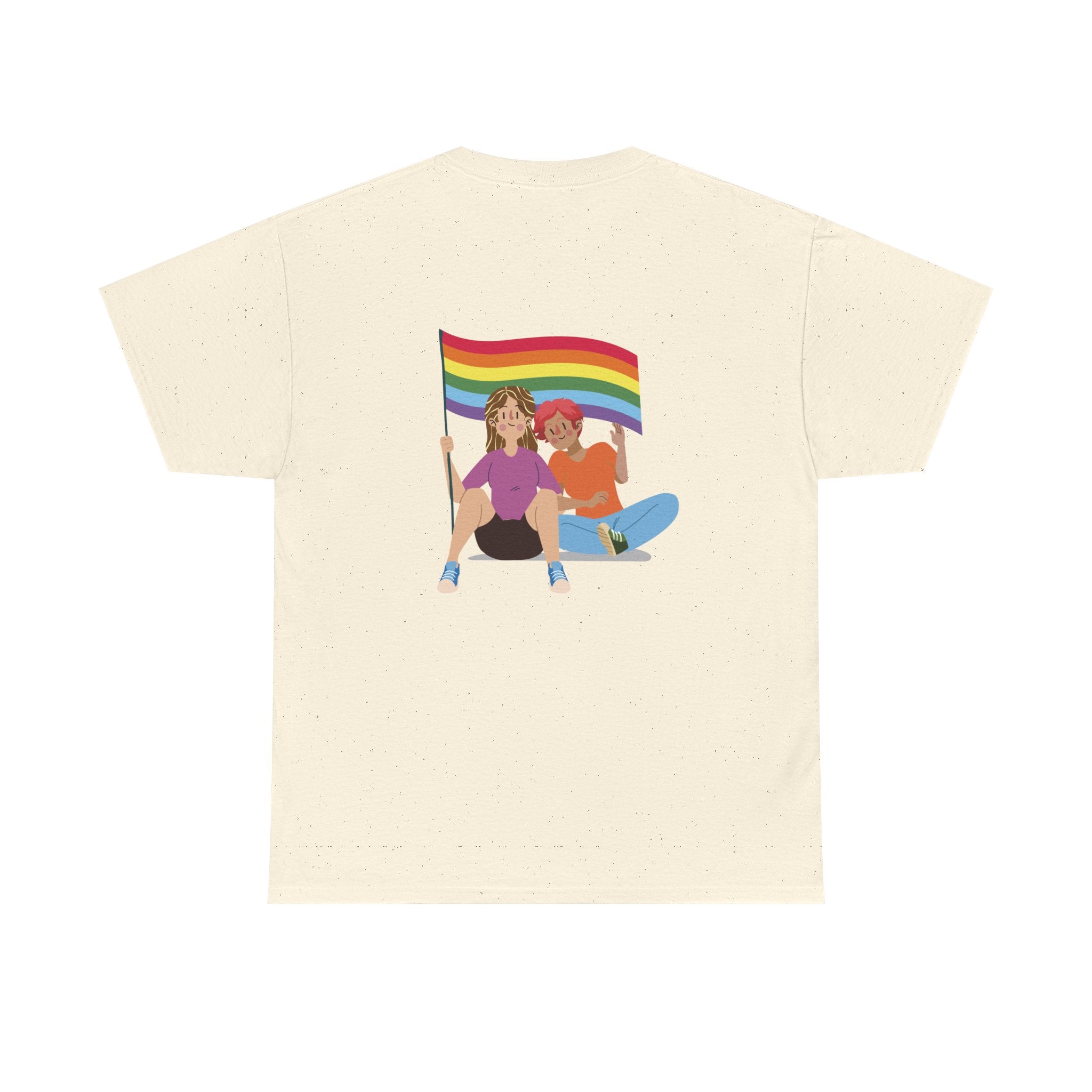 Pride Celebration Unisex Tee, LGBTQ+ T-Shirt, Rainbow Graphic Tee, Gift for Pride Month, Comfortable Cotton Top