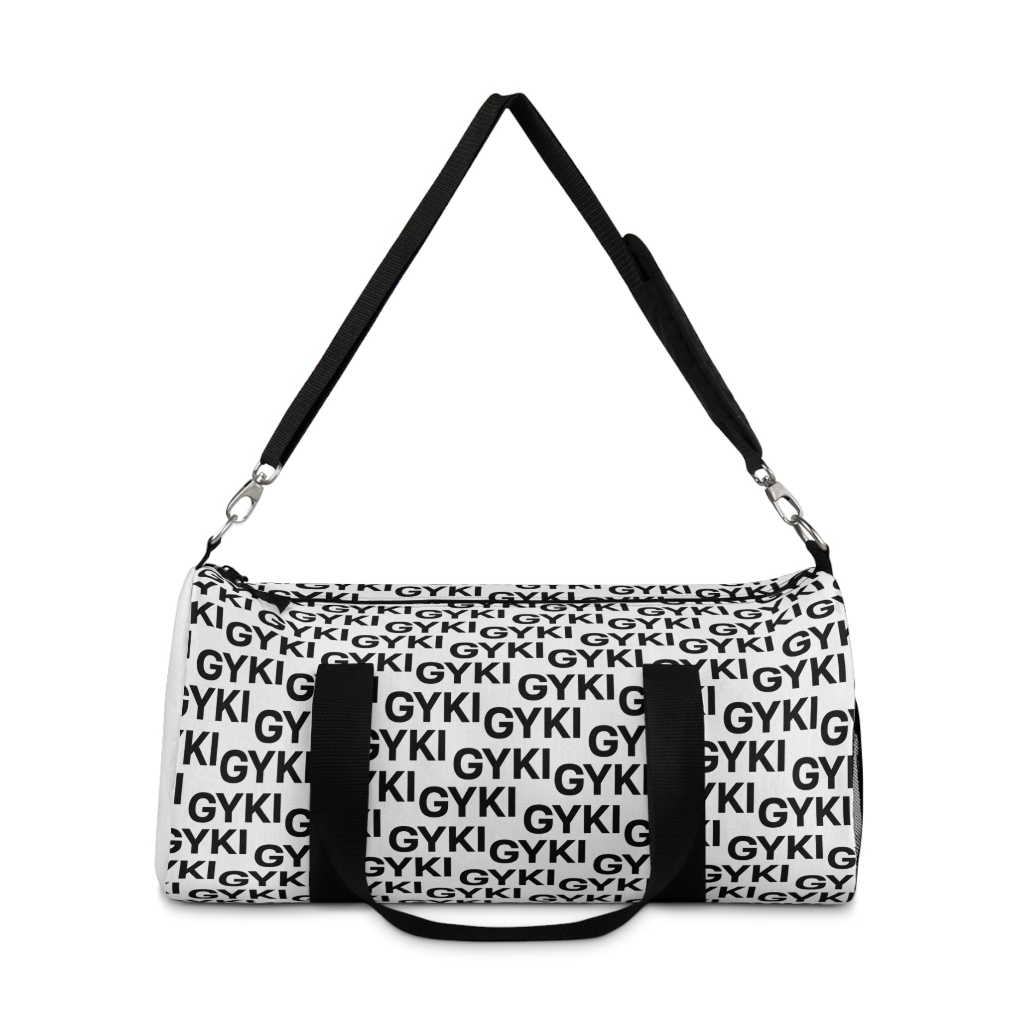 Stylish Monochrome Duffel Bag - Gym, Travel, Sports Gear, Weekend Getaways, Personalized Bag, Trendy Accessory