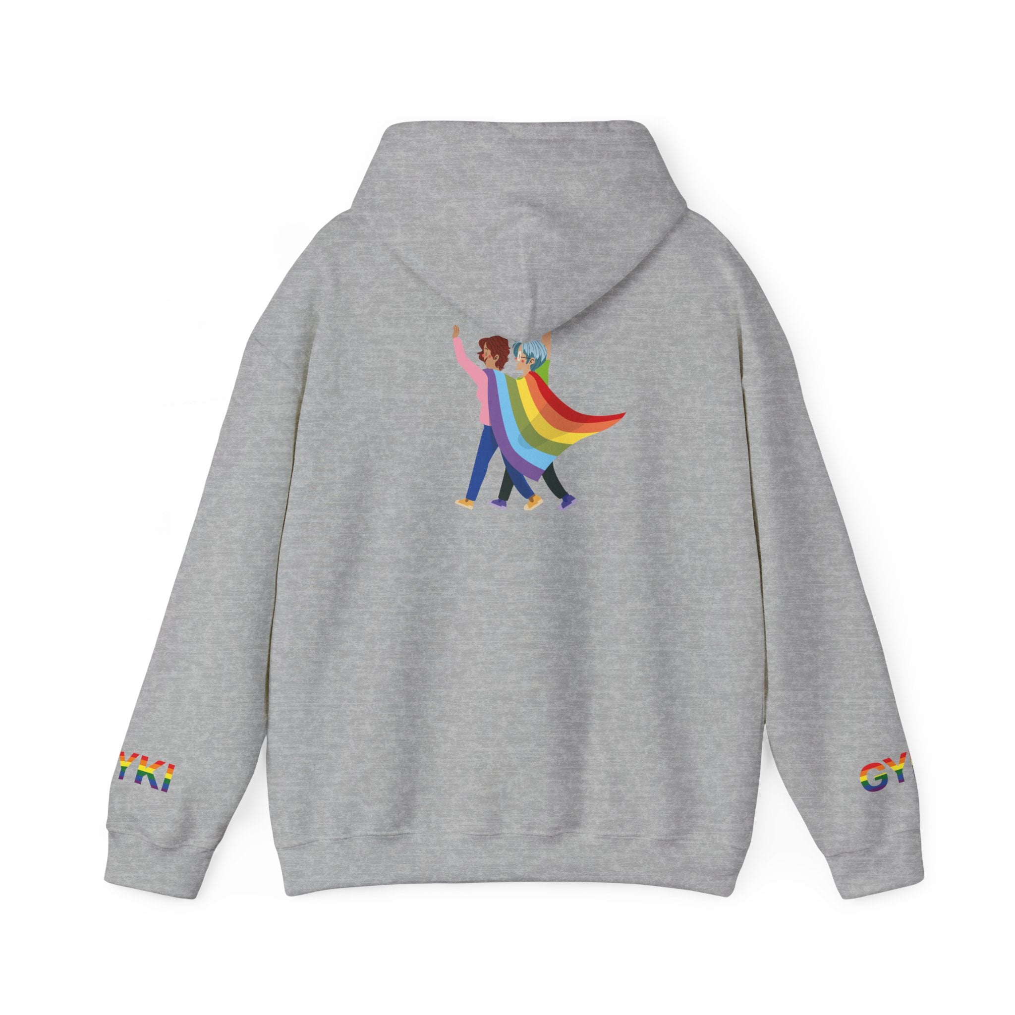 Pride Celebration Hoodie, Unisex Rainbow Sweatshirt, LGBTQ+ Gift, Cozy Hooded Pullover, Perfect for Pride Month and Everyday Wear