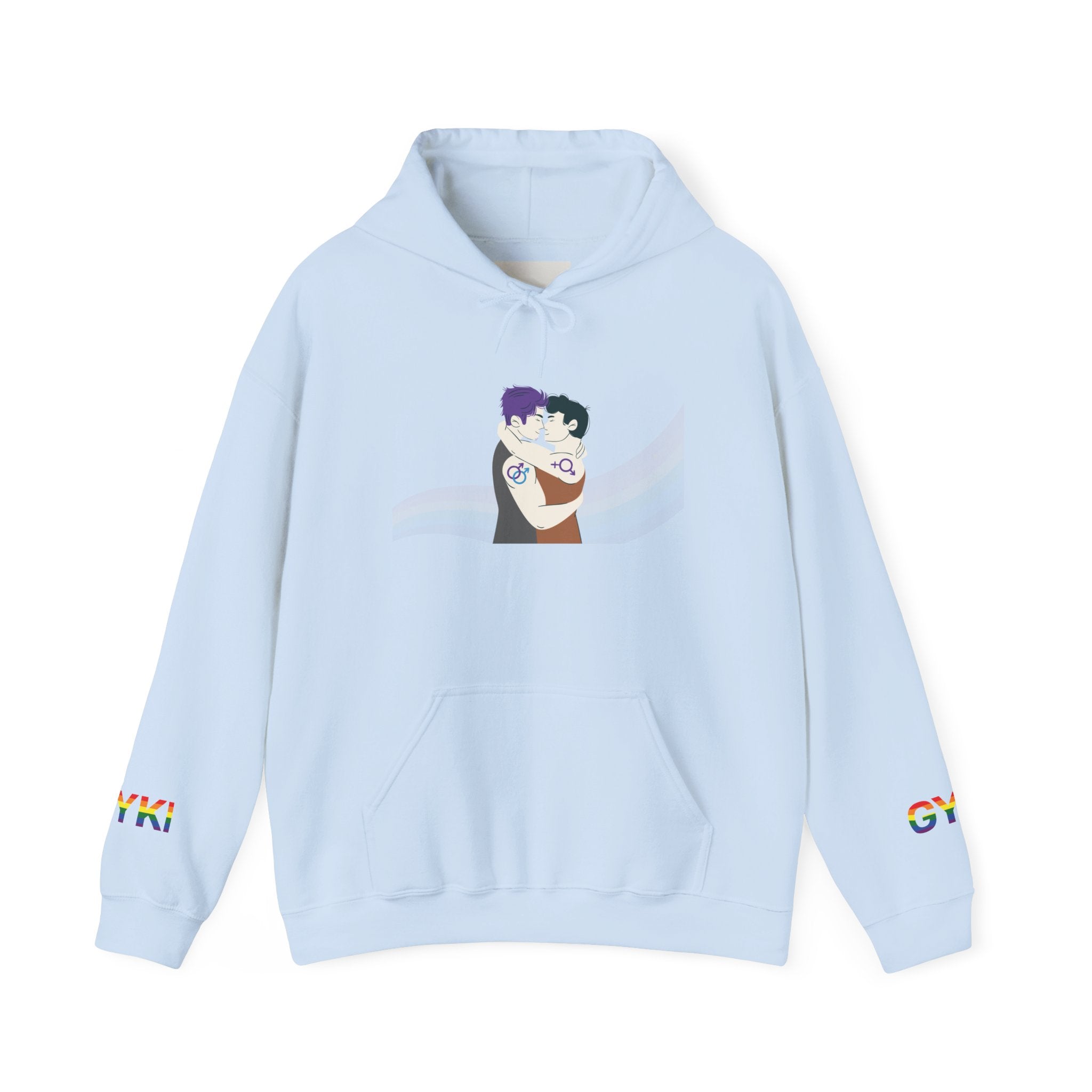 Whimsical Cartoon Duo Unisex Hoodie, Cozy Sweatshirt, Ideal Gift for Friends, Fun Fashion for All, Great for Events and Gatherings