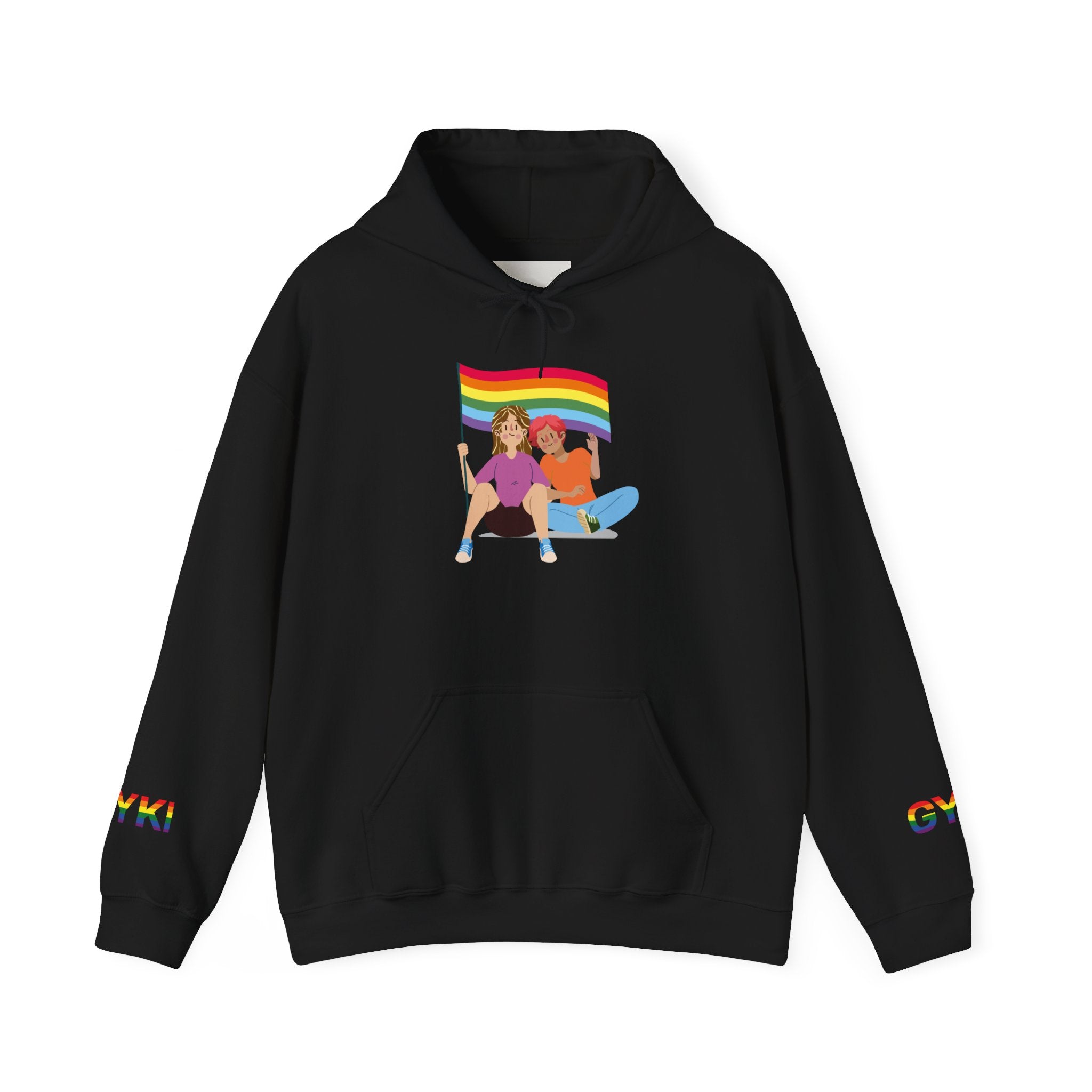 Pride Celebration Hoodie, Unisex Rainbow Sweatshirt for LGBTQ+, Comfortable Gift for Pride Month, Cozy Casual Wear, Fun Summer Apparel