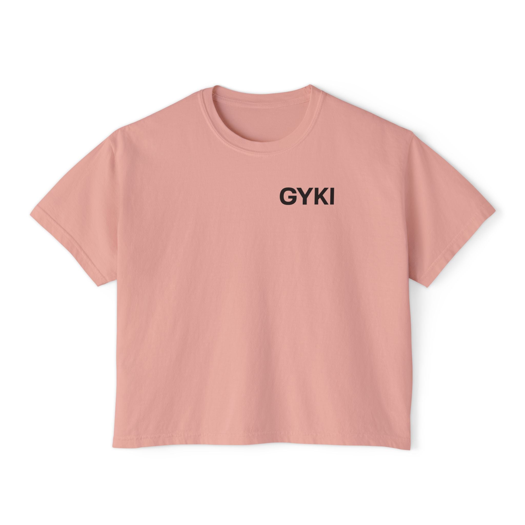 GYKI Women's Boxy Tee - Casual Chic Top, Perfect for Everyday Wear, Gift for Her, Comfortable Fashion, Summer Essentials