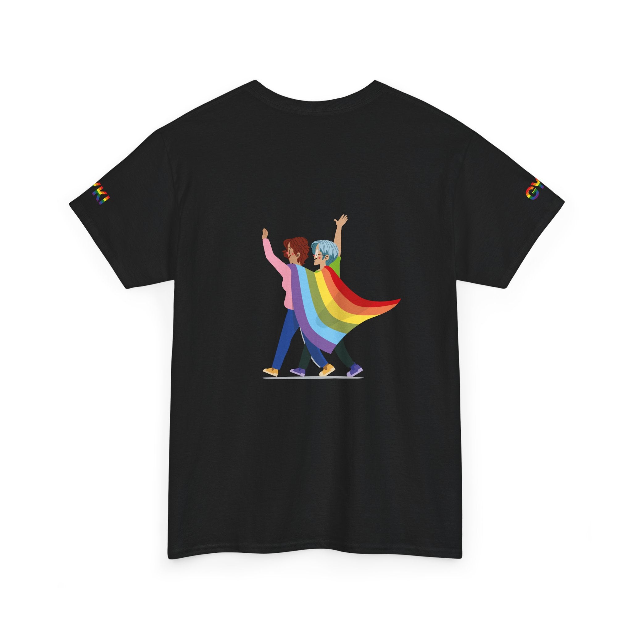 Pride Celebration Tee, Unisex Heavy Cotton Tee, LGBTQ+ Shirt, Rainbow Apparel, Gift for Pride Month, Soft Casual Wear
