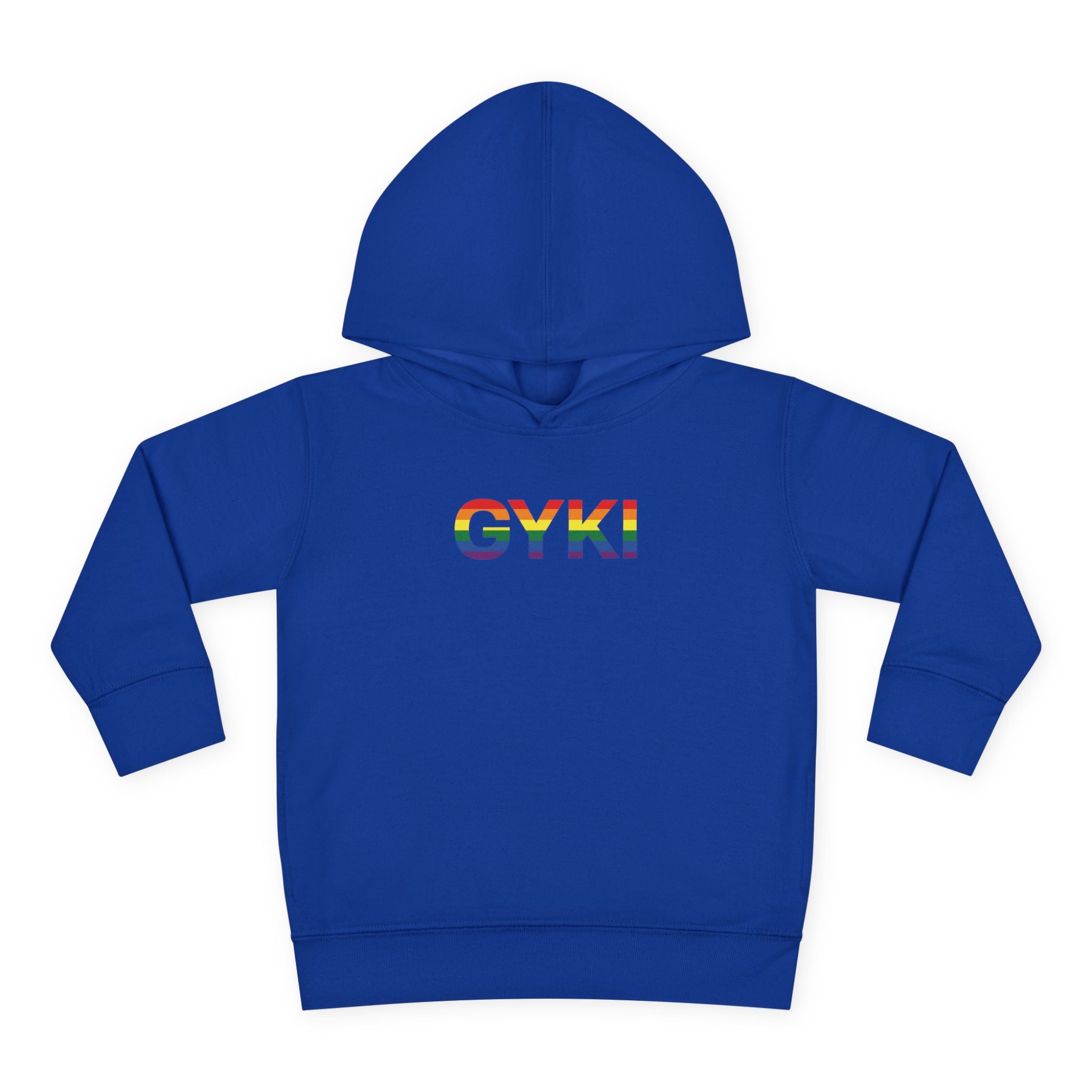 Rainbow Pride Toddler Fleece Hoodie - Cute Cozy Apparel for Kids, LGBTQ+ Support, Gift for Birthdays, Celebrations, and Playdates