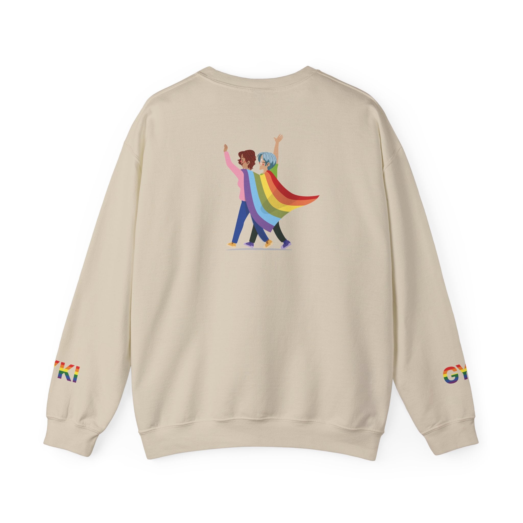 Pride Celebration Crewneck Sweatshirt, Unisex Sweatshirt, LGBTQ+ Apparel, Rainbow Sweatshirt, Equality Gift, Cozy Layering