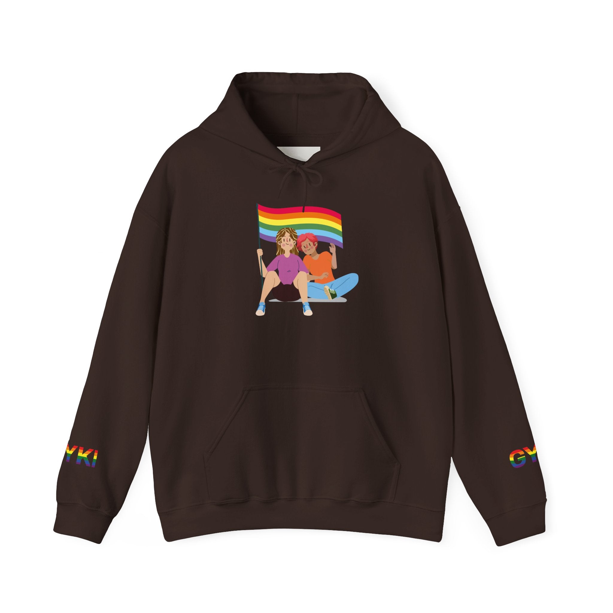 Pride Celebration Hoodie, Unisex Rainbow Sweatshirt for LGBTQ+, Comfortable Gift for Pride Month, Cozy Casual Wear, Fun Summer Apparel