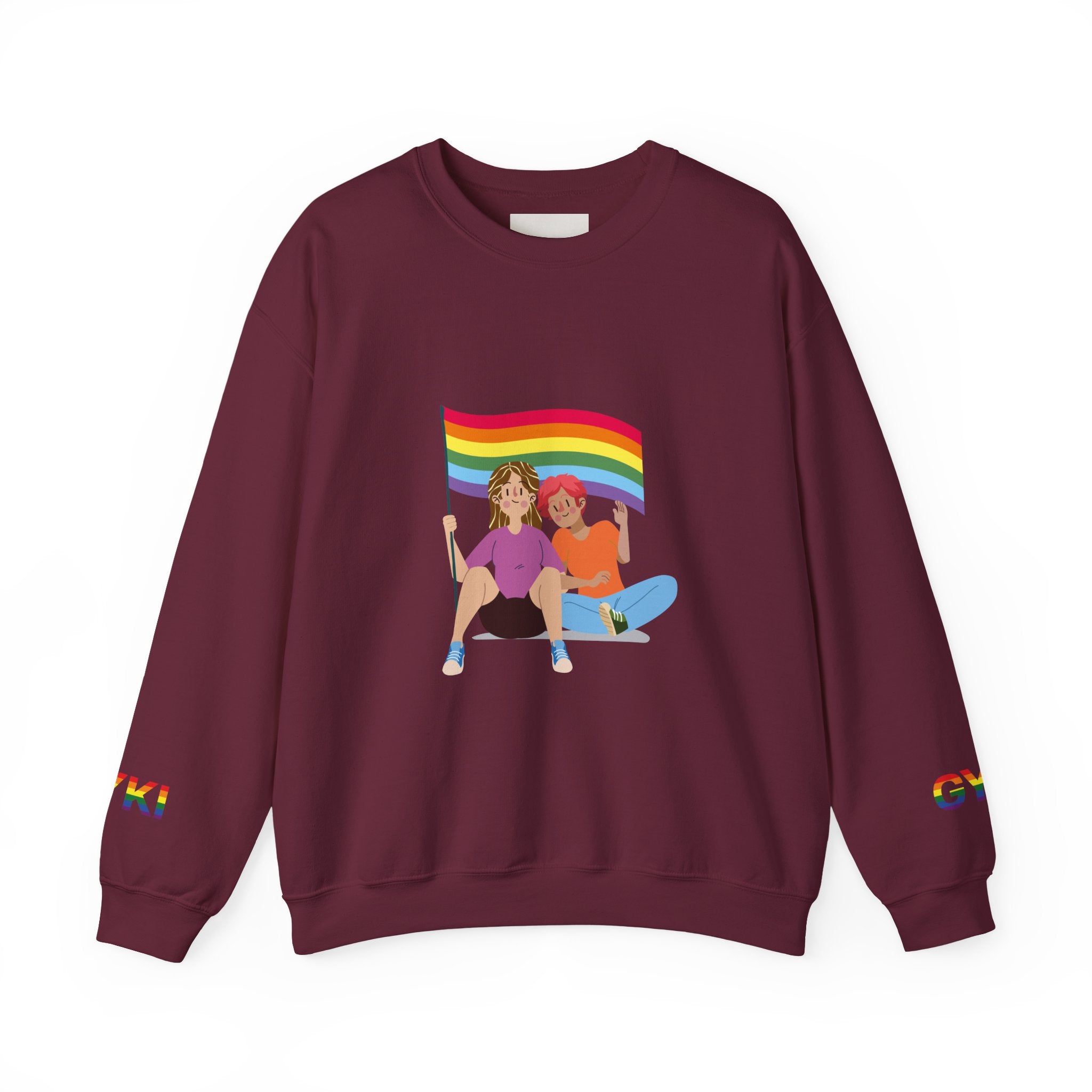 Pride Celebration Crewneck Sweatshirt, LGBTQ Pride Sweatshirt, Colorful Equality Top, Rainbow Sweatshirt, Festival Apparel