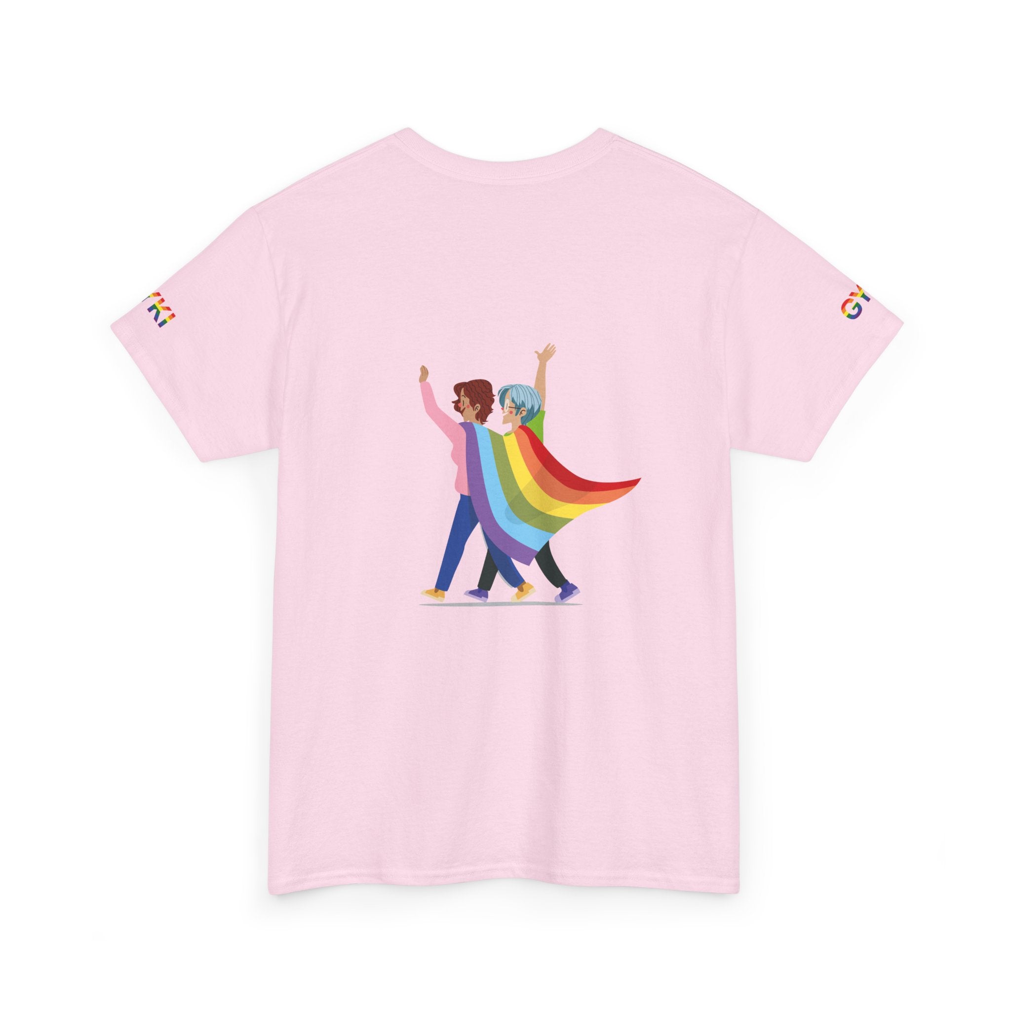 Pride Celebration Tee, Unisex Heavy Cotton Tee, LGBTQ+ Shirt, Rainbow Apparel, Gift for Pride Month, Soft Casual Wear