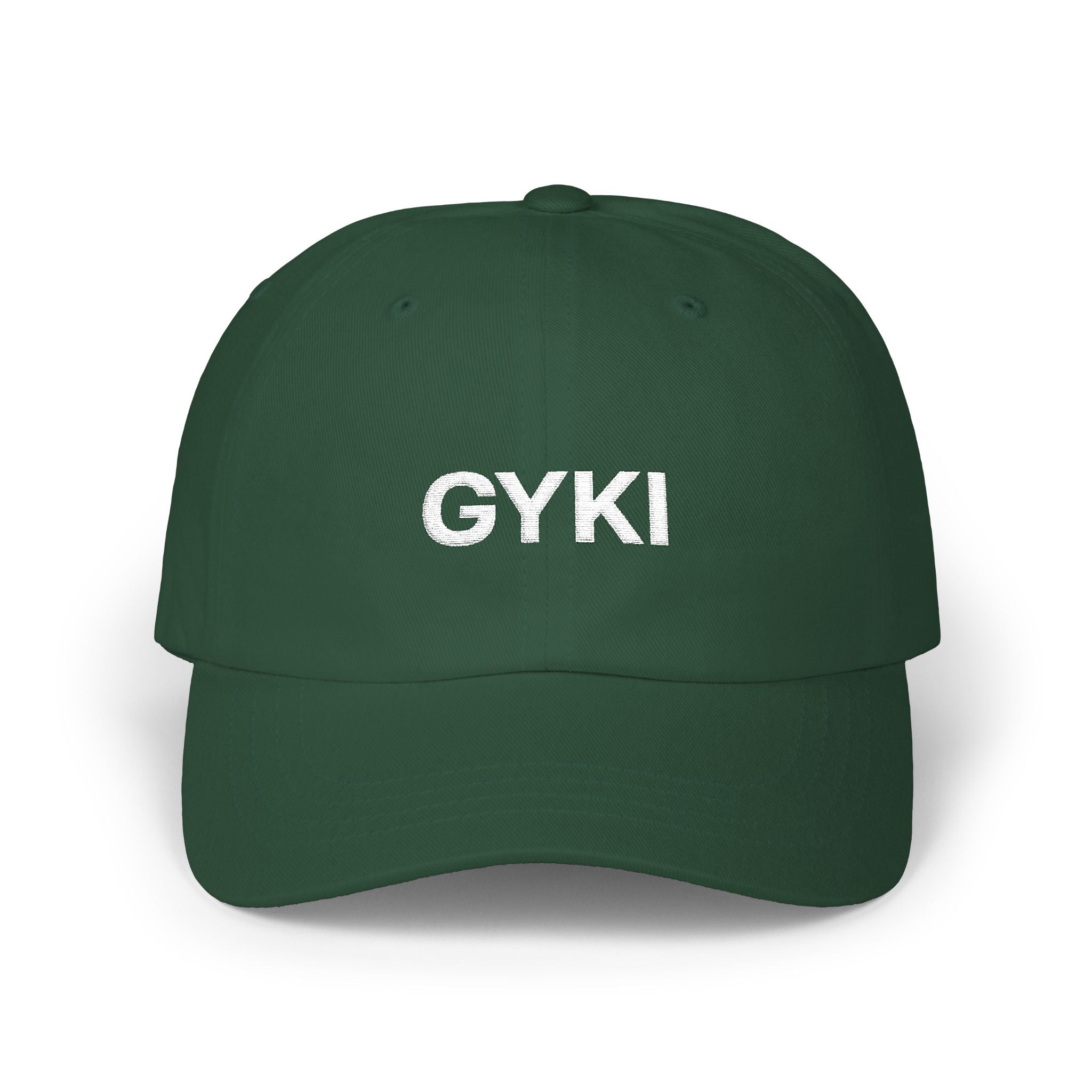 Classic Dad Cap with GYKI Design, Casual Cap for Everyday Use, Trendy Gift for Dads, Adjustable Sun Hat, Perfect for Outdoor Activities