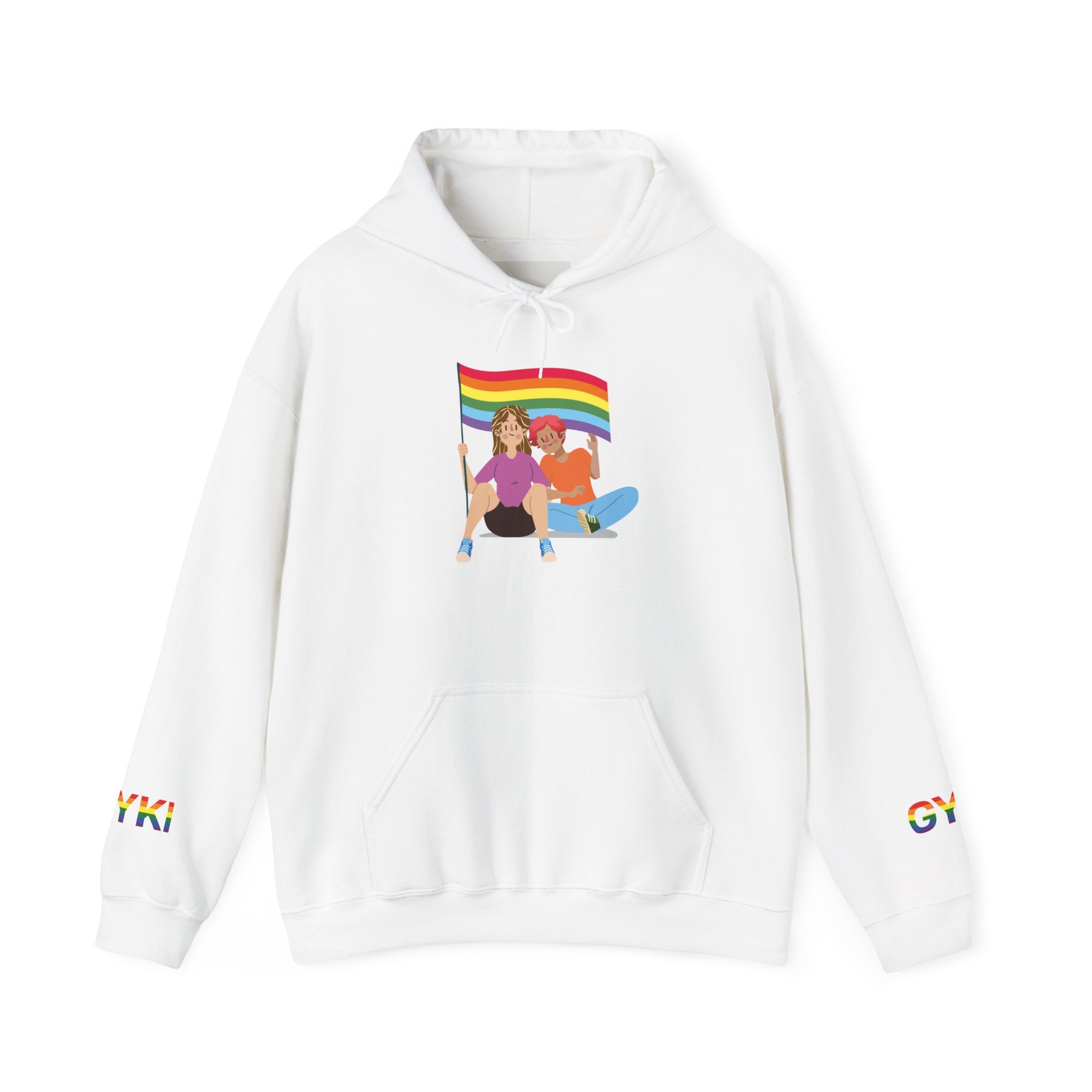Pride Celebration Hoodie, Unisex Rainbow Sweatshirt for LGBTQ+, Comfortable Gift for Pride Month, Cozy Casual Wear, Fun Summer Apparel