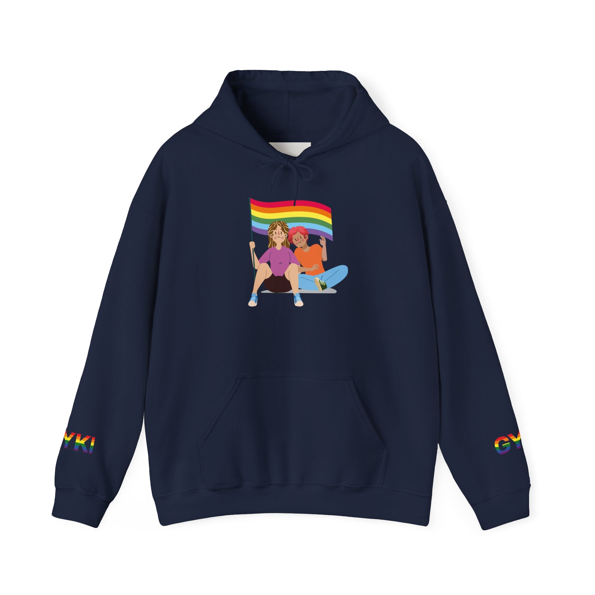 Pride Celebration Hoodie, Unisex Rainbow Sweatshirt for LGBTQ+, Comfortable Gift for Pride Month, Cozy Casual Wear, Fun Summer Apparel