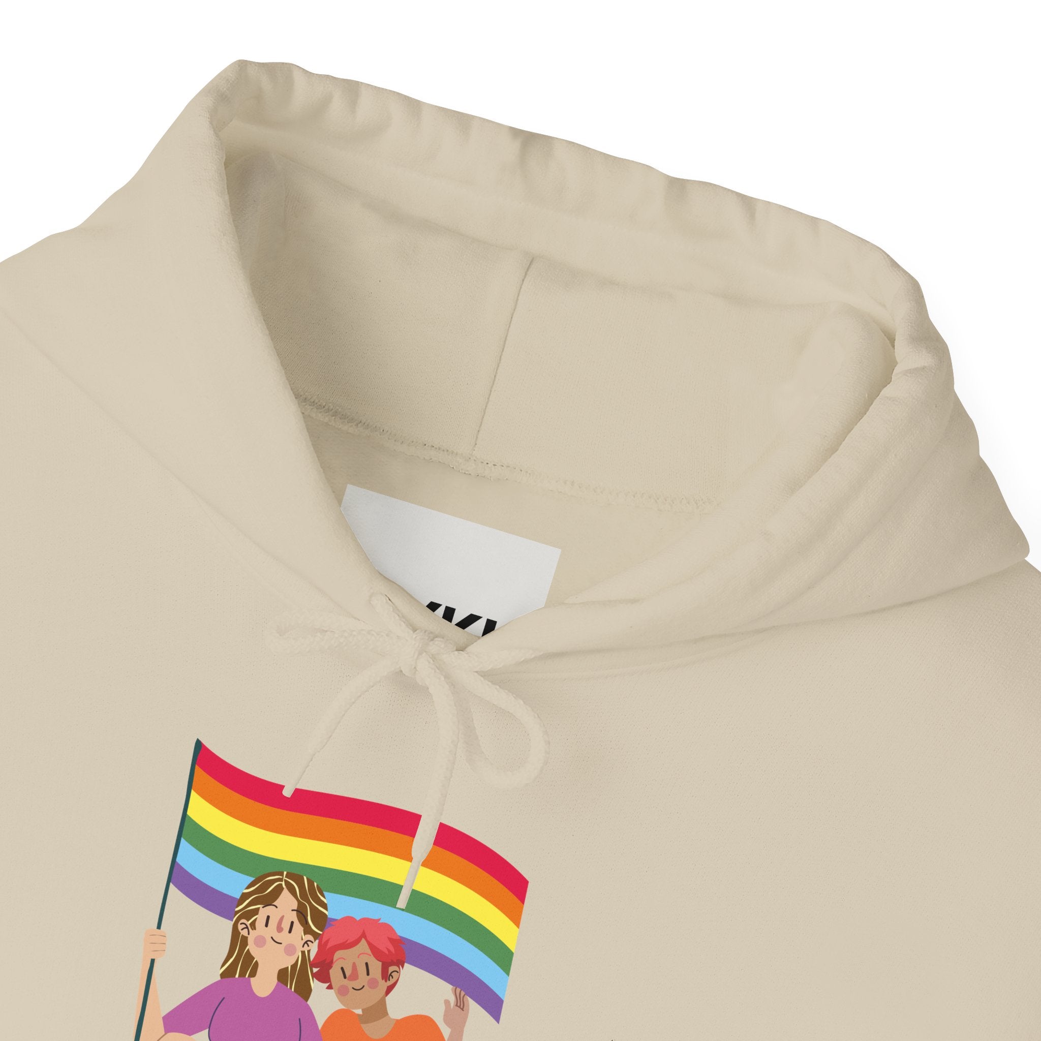 Pride Celebration Hoodie, Unisex Rainbow Sweatshirt for LGBTQ+, Comfortable Gift for Pride Month, Cozy Casual Wear, Fun Summer Apparel