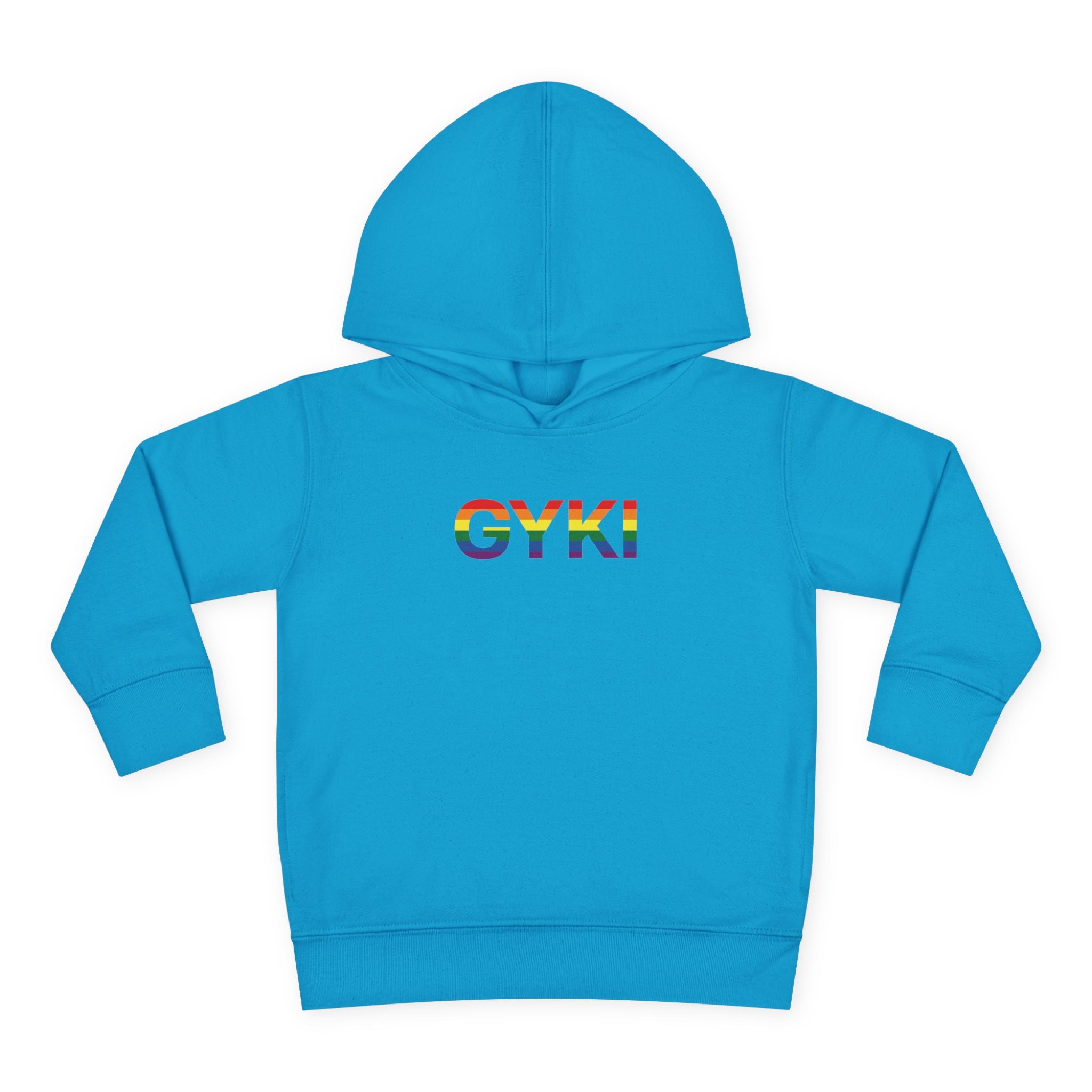 Rainbow Pride Toddler Fleece Hoodie - Cute Cozy Apparel for Kids, LGBTQ+ Support, Gift for Birthdays, Celebrations, and Playdates