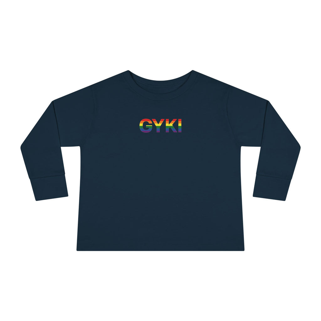 Colorful Rainbow Toddler Long Sleeve Tee, Kids Gift, Birthday Outfit, Pride Apparel, Cute and Comfy Tee for Little Ones