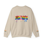 Pride Celebration Crewneck Sweatshirt, Unisex LGBT Sweatshirt, Rainbow Sweatshirt, LGBTQ+ Gift, Pride Apparel, Casual Chic Sweater