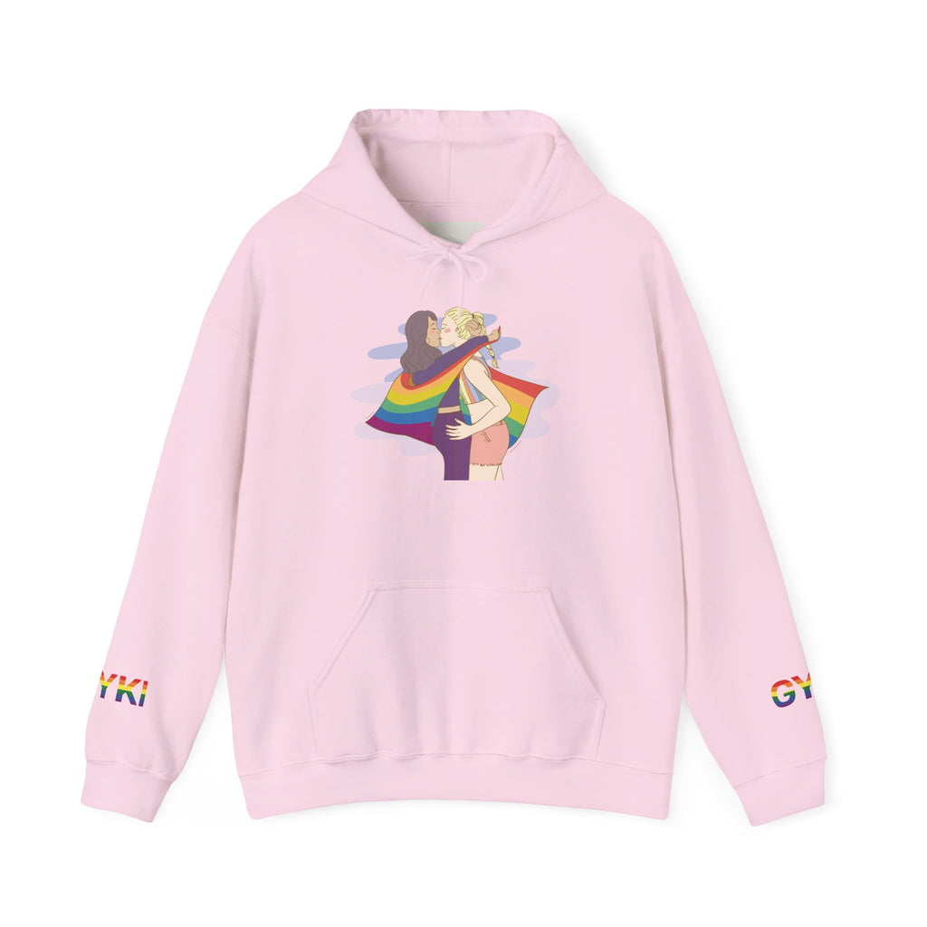 Pride Romance Hoodie | Cozy LGBTQ+ Sweatshirt, Love & Equality Apparel, Chill LGBTQ Gifts, Festival Outfits, Unisex Comfort