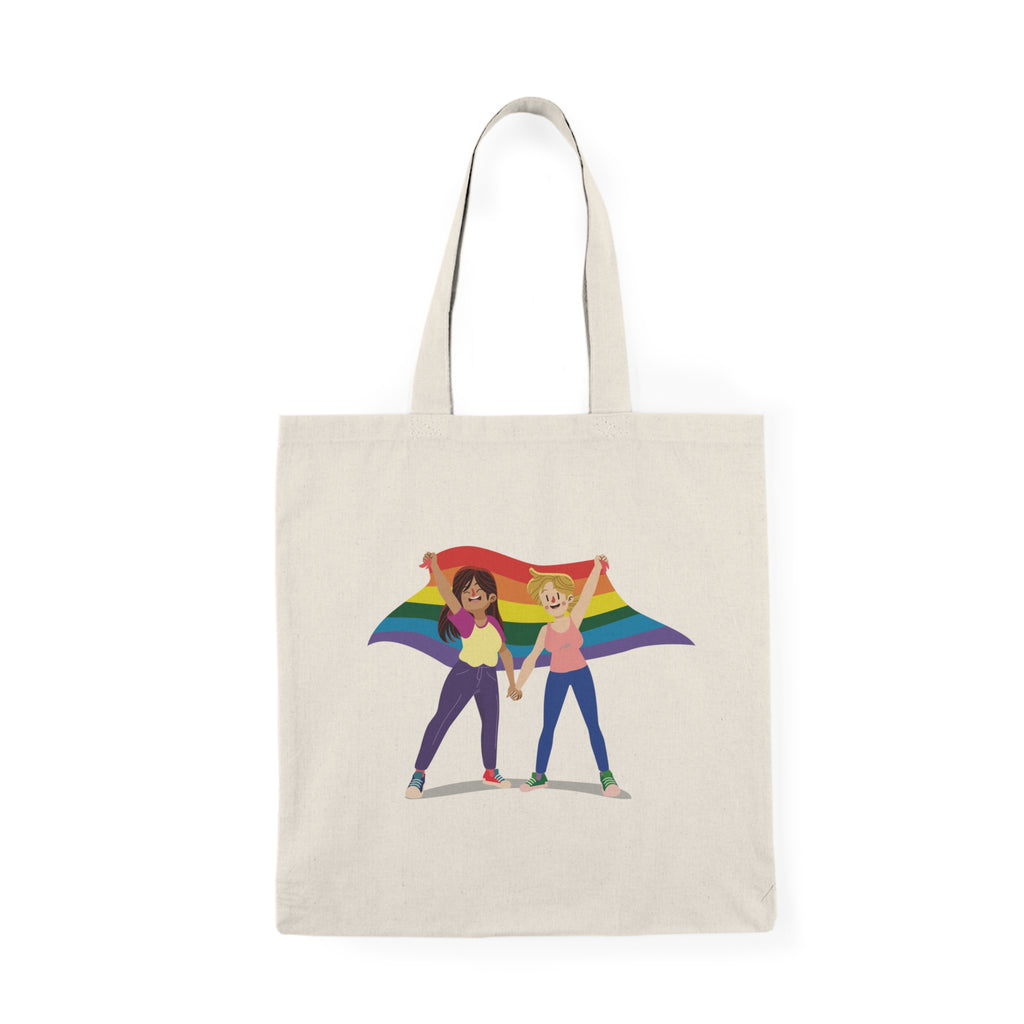 Pride Tote Bag, Eco-Friendly Canvas Bag, LGBTQ+ Pride Accessories, Reusable Shopping Tote, Gift for Equality Advocates
