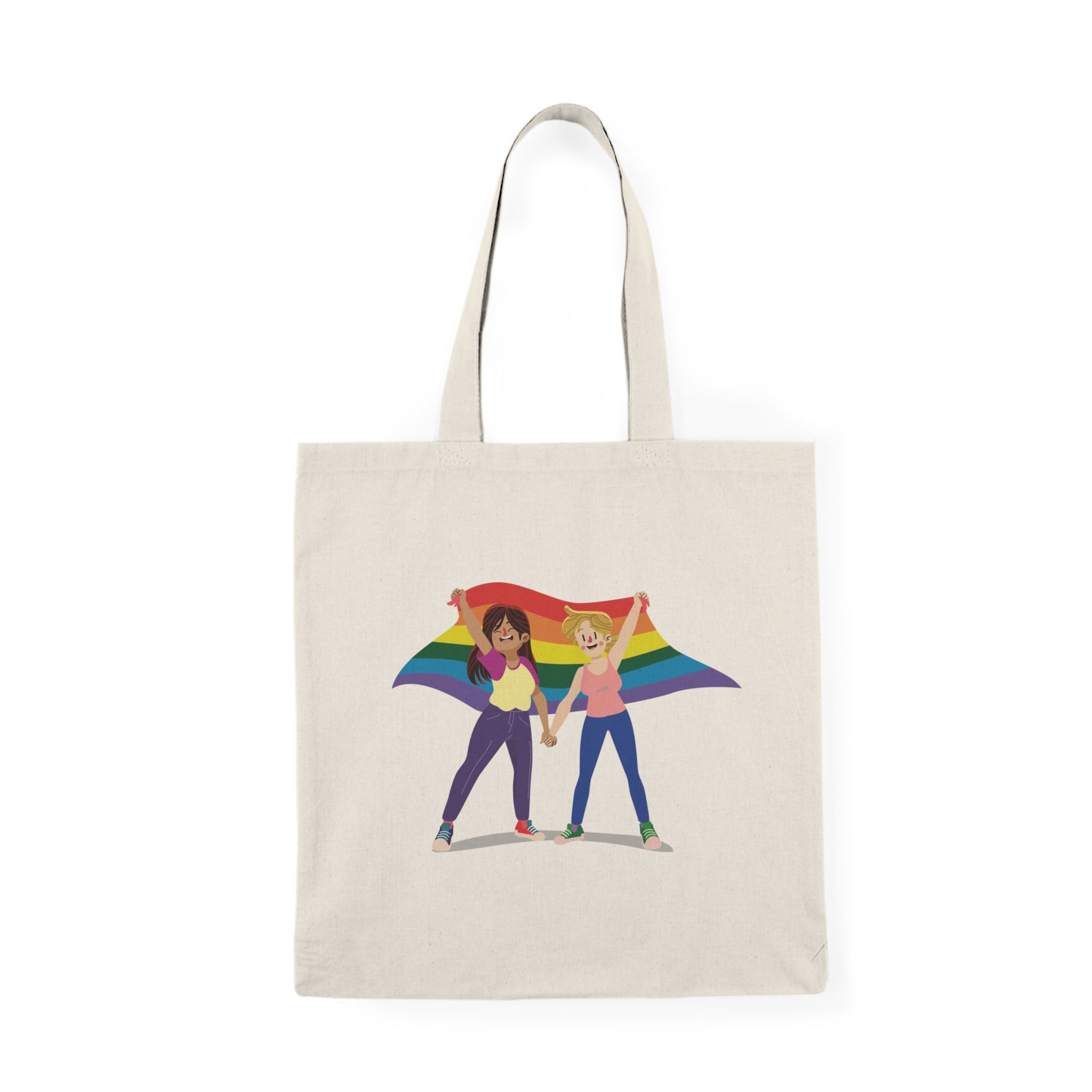 Pride Tote Bag, Eco-Friendly Canvas Bag, LGBTQ+ Pride Accessories, Reusable Shopping Tote, Gift for Equality Advocates