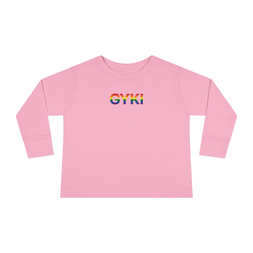 Colorful Rainbow Toddler Long Sleeve Tee, Kids Gift, Birthday Outfit, Pride Apparel, Cute and Comfy Tee for Little Ones