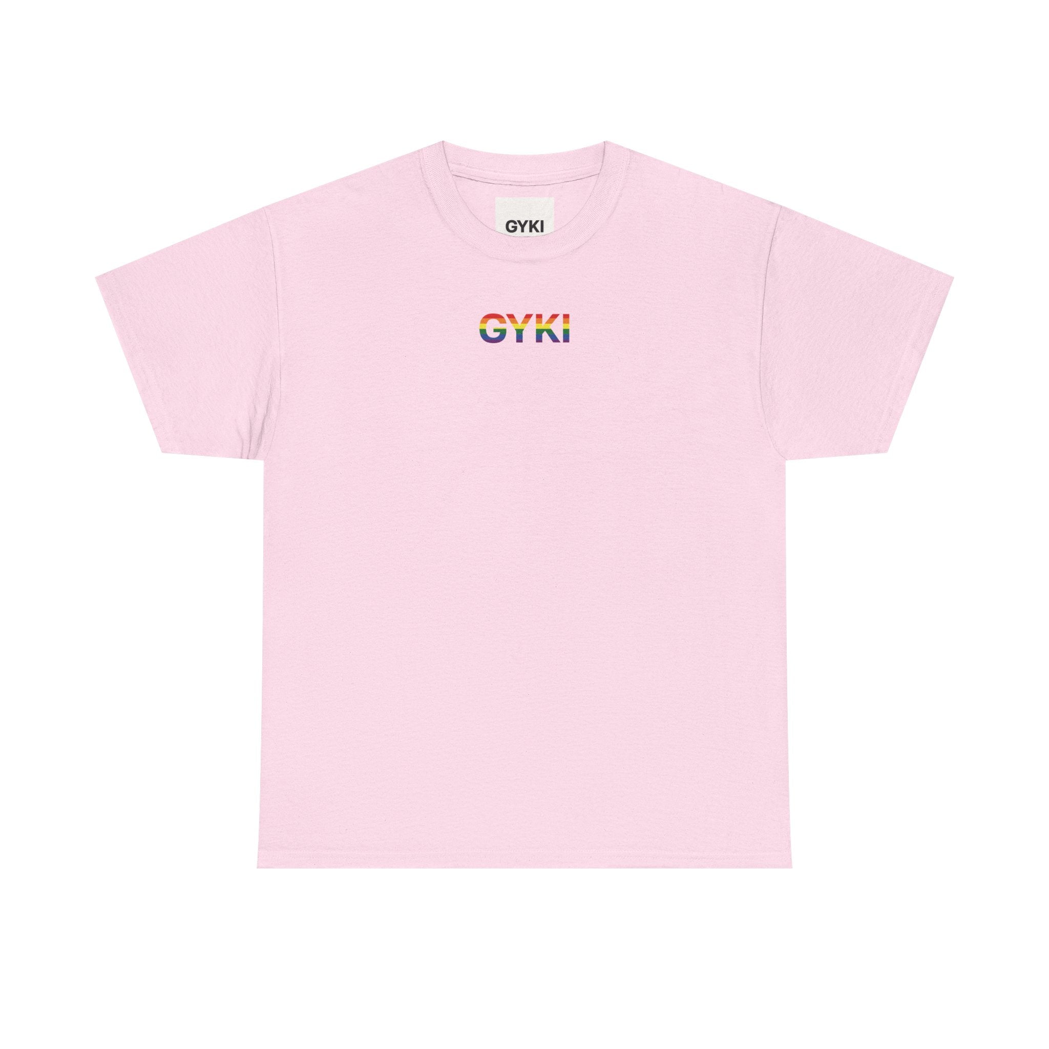 Pride Rainbow Graphic Tee, Unisex Heavy Cotton T-Shirt, LGBTQ+ Apparel, Summer Fashion, Inclusive Gift, Festival Wear, Comfortable Casual