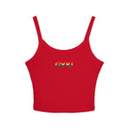 Women’s Rainbow Graphic Spaghetti Strap Tank Top, Casual Summer Top, Pride Apparel, LGBTQ+ Celebration Wear, Festival Fashion