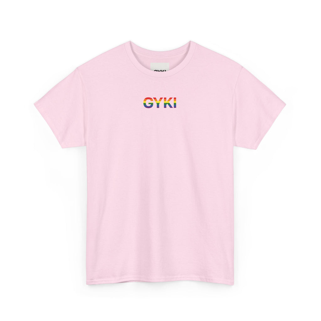 Pride Celebration Tee, Unisex Heavy Cotton Shirt, LGBTQ+ Activism Apparel, Gift for Pride Month, Rainbow Graphic T-Shirt