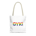 Pride Tote Bag - GYKI - Support LGBTQ+ Community, Eco-Friendly Shopping, Beach Bag, Gift for Pride Month, Festival Essential