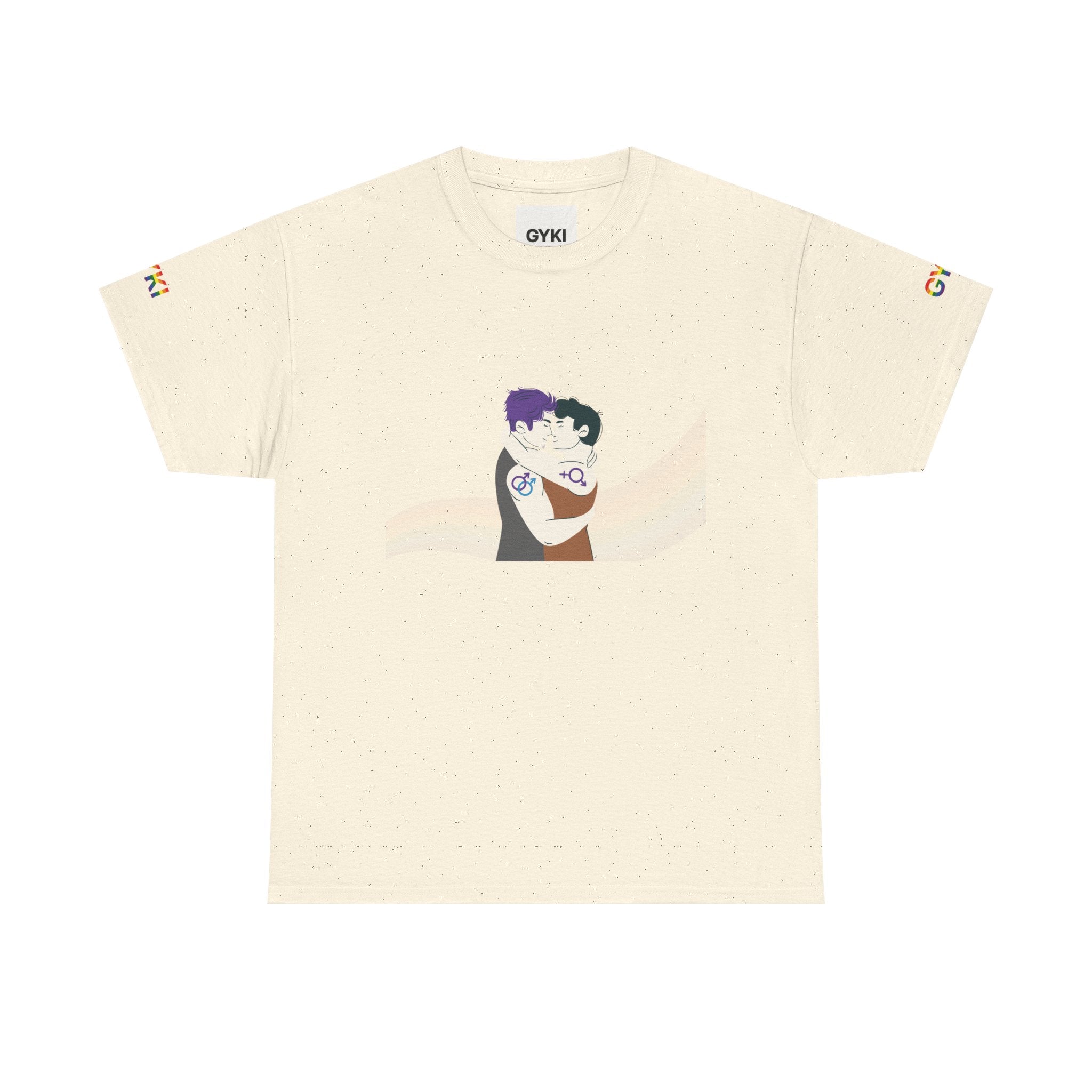 Embrace Art Unisex T-Shirt, Comfortable Cotton Tee, Casual Wear, Gift for Couples, Unique Artwork Tee