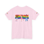 Pride Celebration Tee, Unisex Heavy Cotton Tee, LGBTQ+ Apparel, Rainbow Design Shirt, Equality T-Shirt, Gift for Pride Month