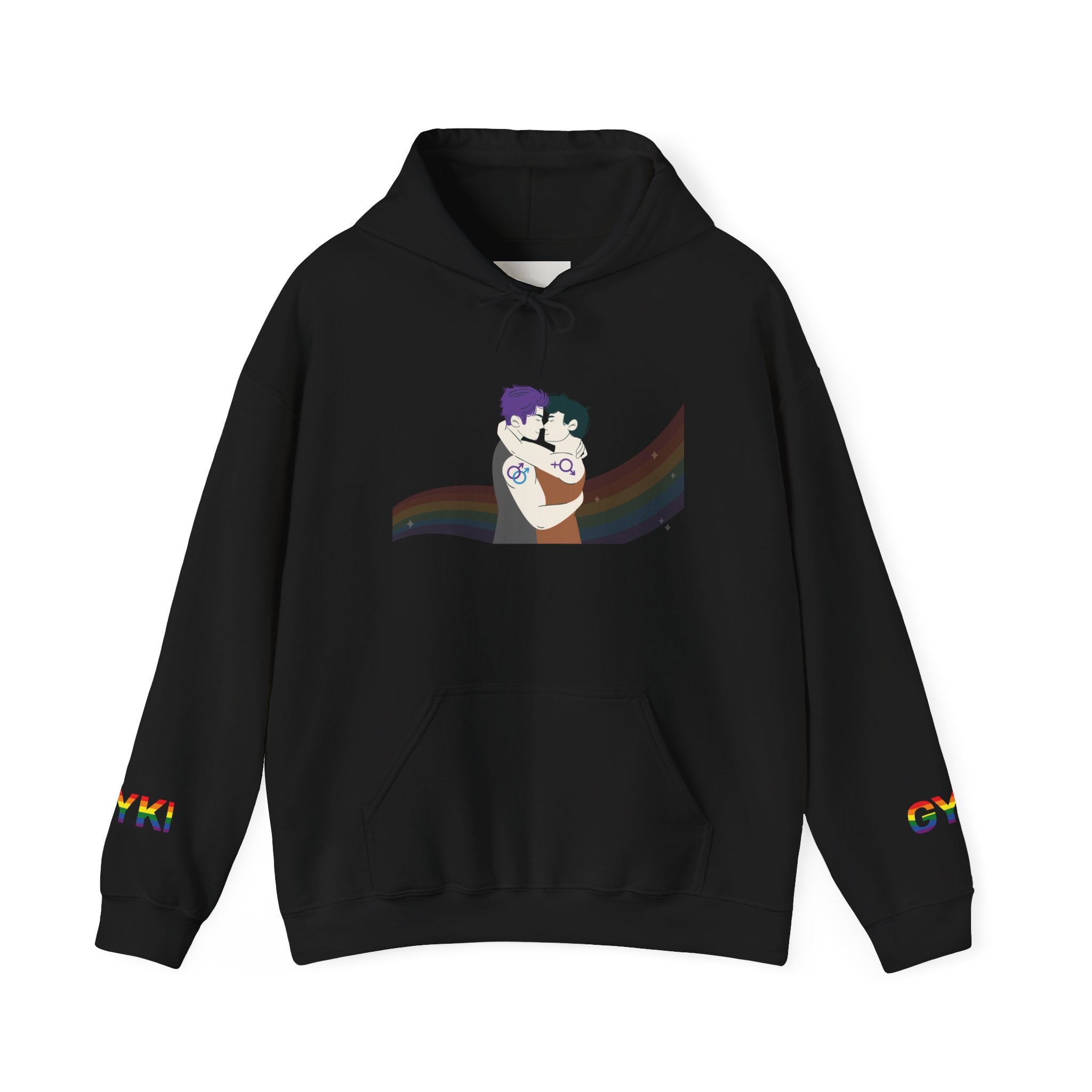 Whimsical Cartoon Duo Unisex Hoodie, Cozy Sweatshirt, Ideal Gift for Friends, Fun Fashion for All, Great for Events and Gatherings