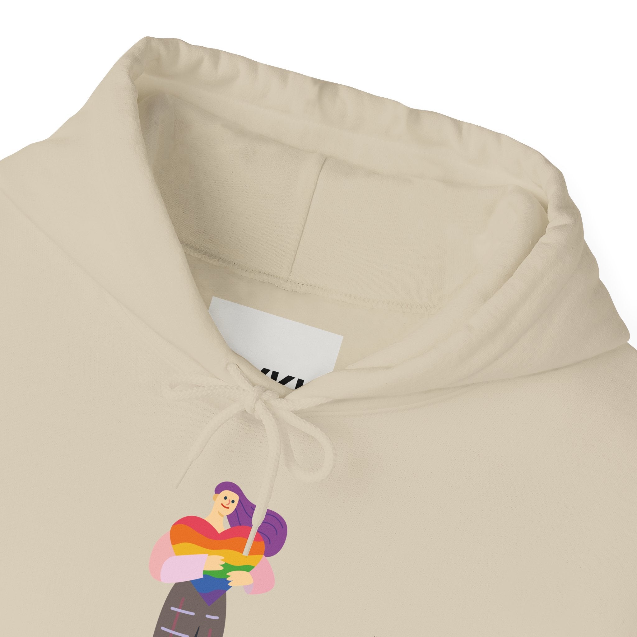 Vibrant Unisex Hooded Sweatshirt - Cozy LGBTQ+ Pride Hoodie, Comfortable Casual Wear, Colorful Everyday Style, Gift for Him/Her