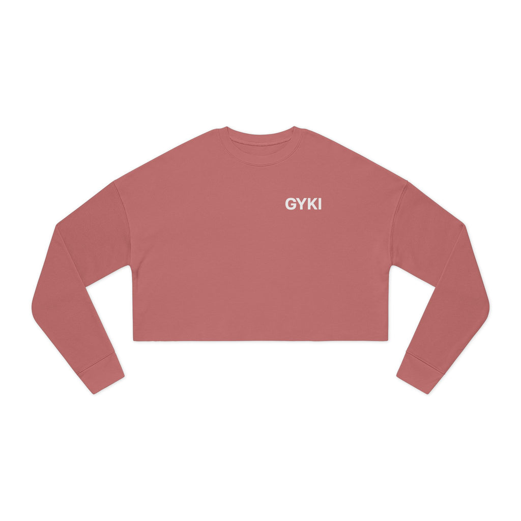 Cropped Sweatshirt with 'GYKI' - Trendy Women's Fashion, Casual Wear, Gift for Her, Spring Style, Relaxed Fit