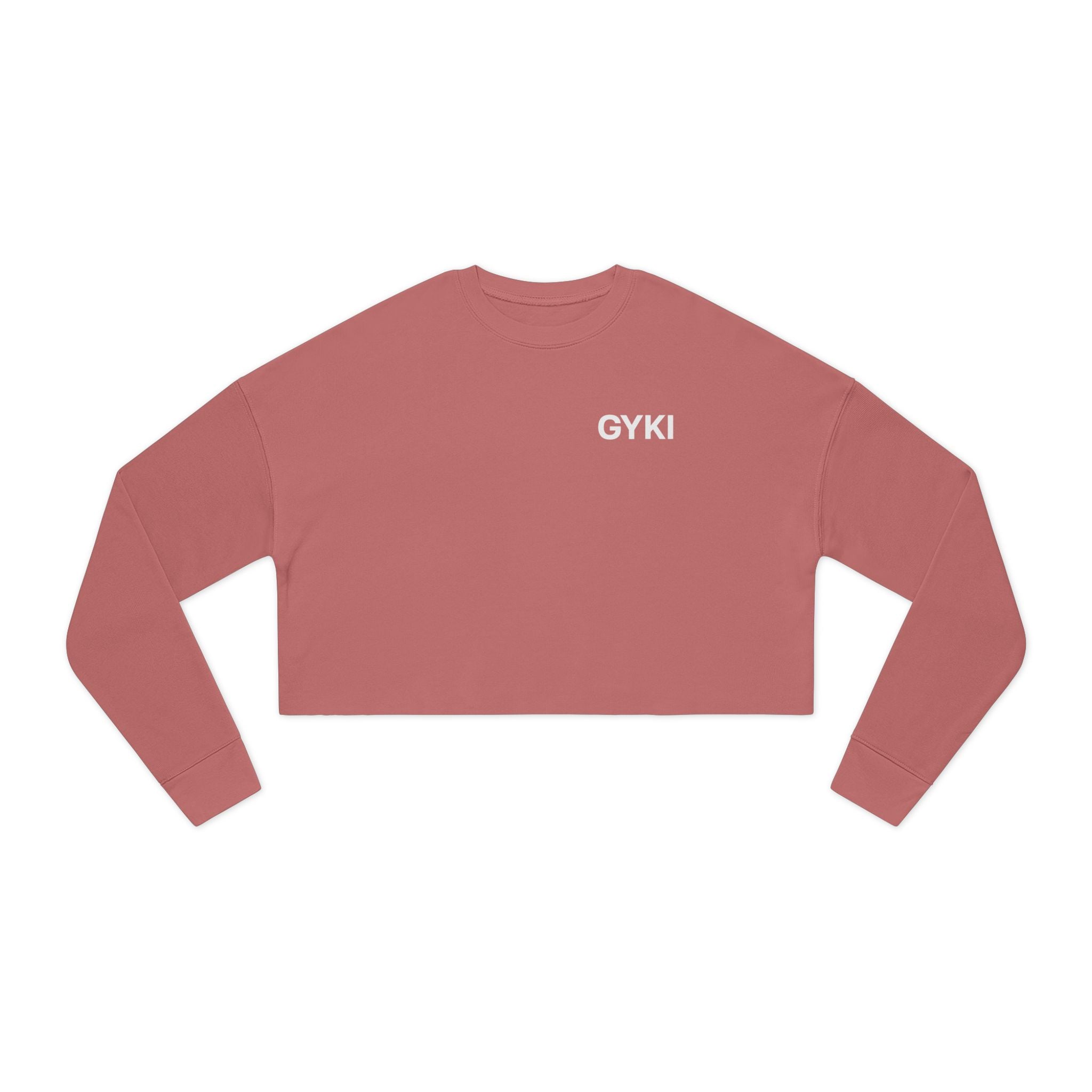 Cropped Sweatshirt with 'GYKI' - Trendy Women's Fashion, Casual Wear, Gift for Her, Spring Style, Relaxed Fit