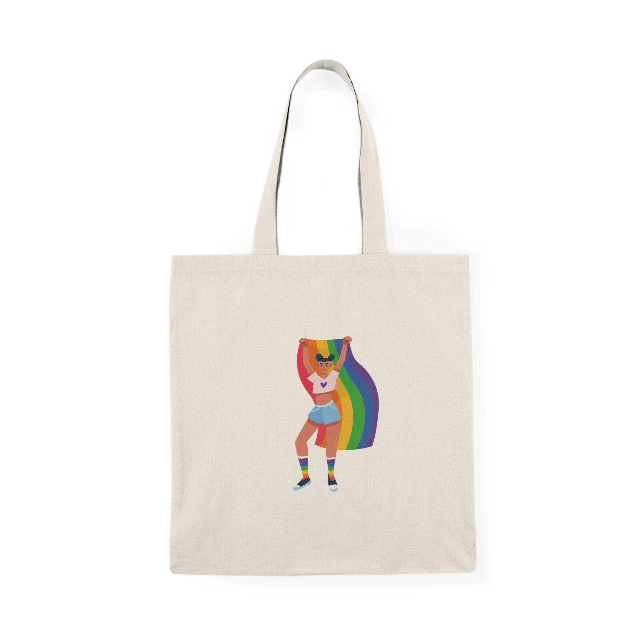 Pride Celebration Tote Bag, Eco-Friendly Daily Carry, Reusable Shopping Bag, LGBTQ+ Rights Support, Festival Must-Have
