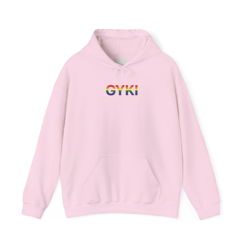 Rainbow Pride Hooded Sweatshirt, Unisex Hoodie, LGBTQ+ Apparel, Cozy Sweatshirt, Gift for Pride Month, Casual Streetwear