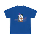 Unisex Heavy Cotton Tee with Love Embrace Design, LGBTQ Pride Shirt, Everyday Casual Wear, Gift for Friends, Inclusive Apparel