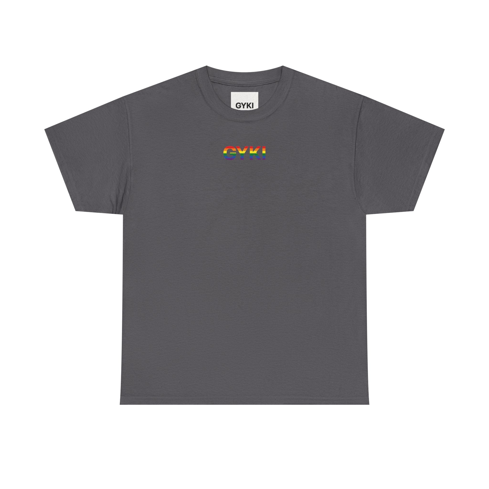 Unisex Heavy Cotton Tee with Love Embrace Design, LGBTQ Pride Shirt, Everyday Casual Wear, Gift for Friends, Inclusive Apparel