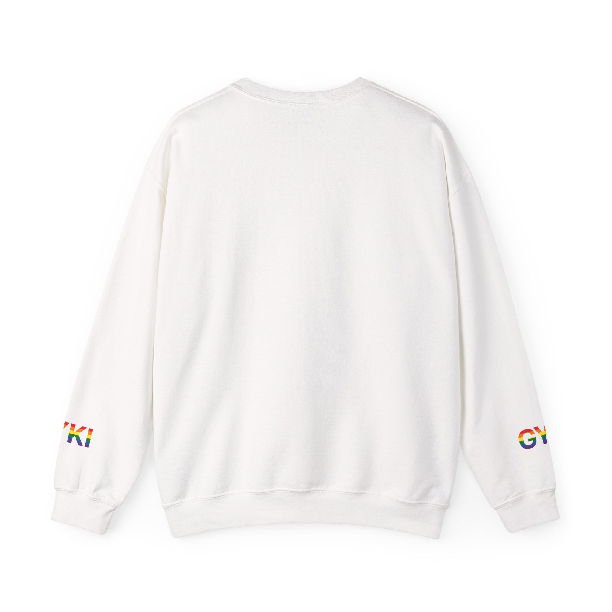 Pride-Themed Unisex Crewneck Sweatshirt, LGBTQ+ Gift, Rainbow Art Sweatshirt, Comfortable Casual Wear, Perfect for Pride Month