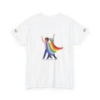 Pride Celebration Tee, Unisex Heavy Cotton Tee, LGBTQ+ Shirt, Rainbow Apparel, Gift for Pride Month, Soft Casual Wear