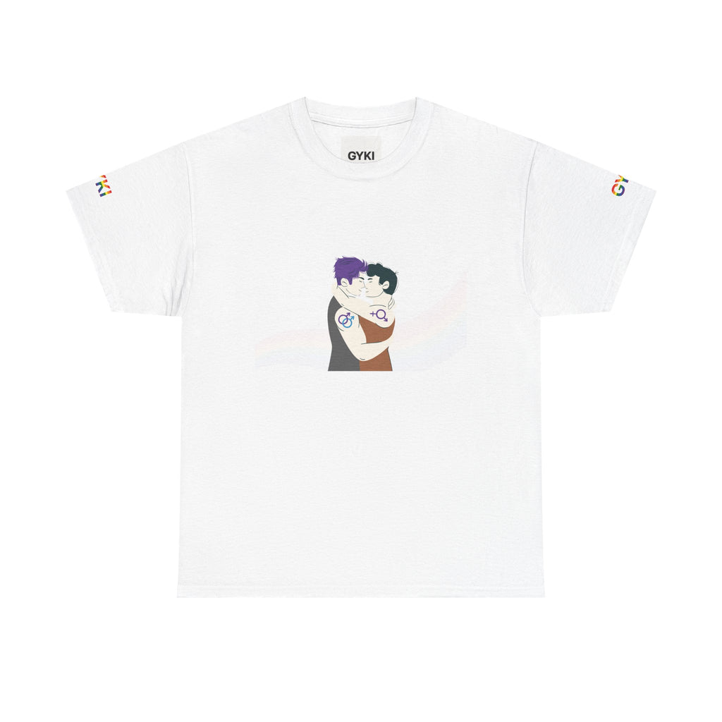 Embrace Art Unisex T-Shirt, Comfortable Cotton Tee, Casual Wear, Gift for Couples, Unique Artwork Tee