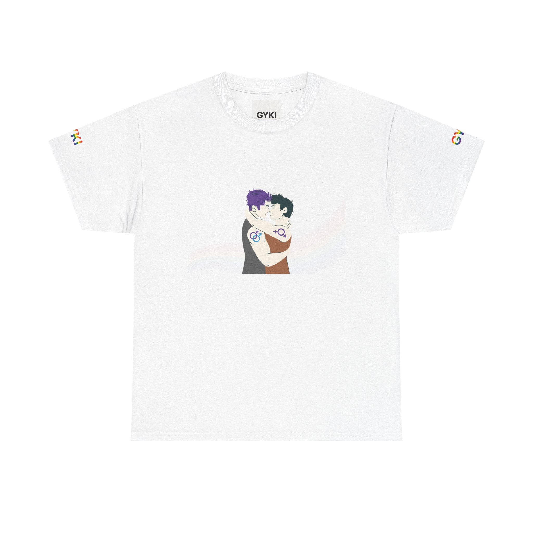 Embrace Art Unisex T-Shirt, Comfortable Cotton Tee, Casual Wear, Gift for Couples, Unique Artwork Tee